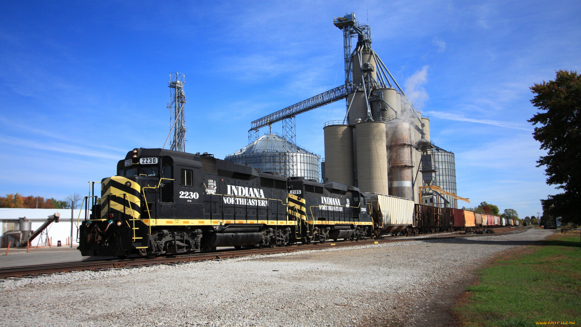 техника, поезда, железная, дорога, рельсы, локомотив, состав