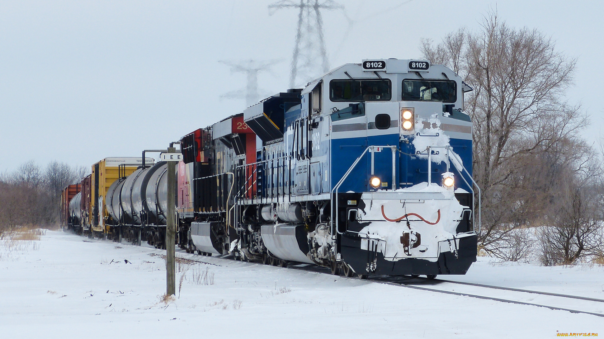 техника, поезда, железная, дорога, рельсы, локомотив, состав