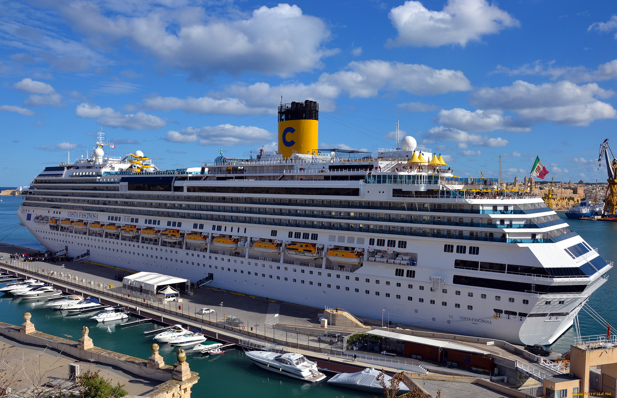 costa, fascinosa, корабли, лайнеры, лайнер, круизный