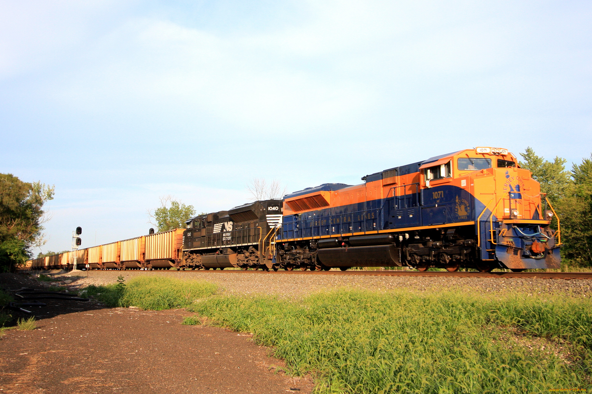 техника, поезда, железная, дорога, рельсы, локомотив, состав