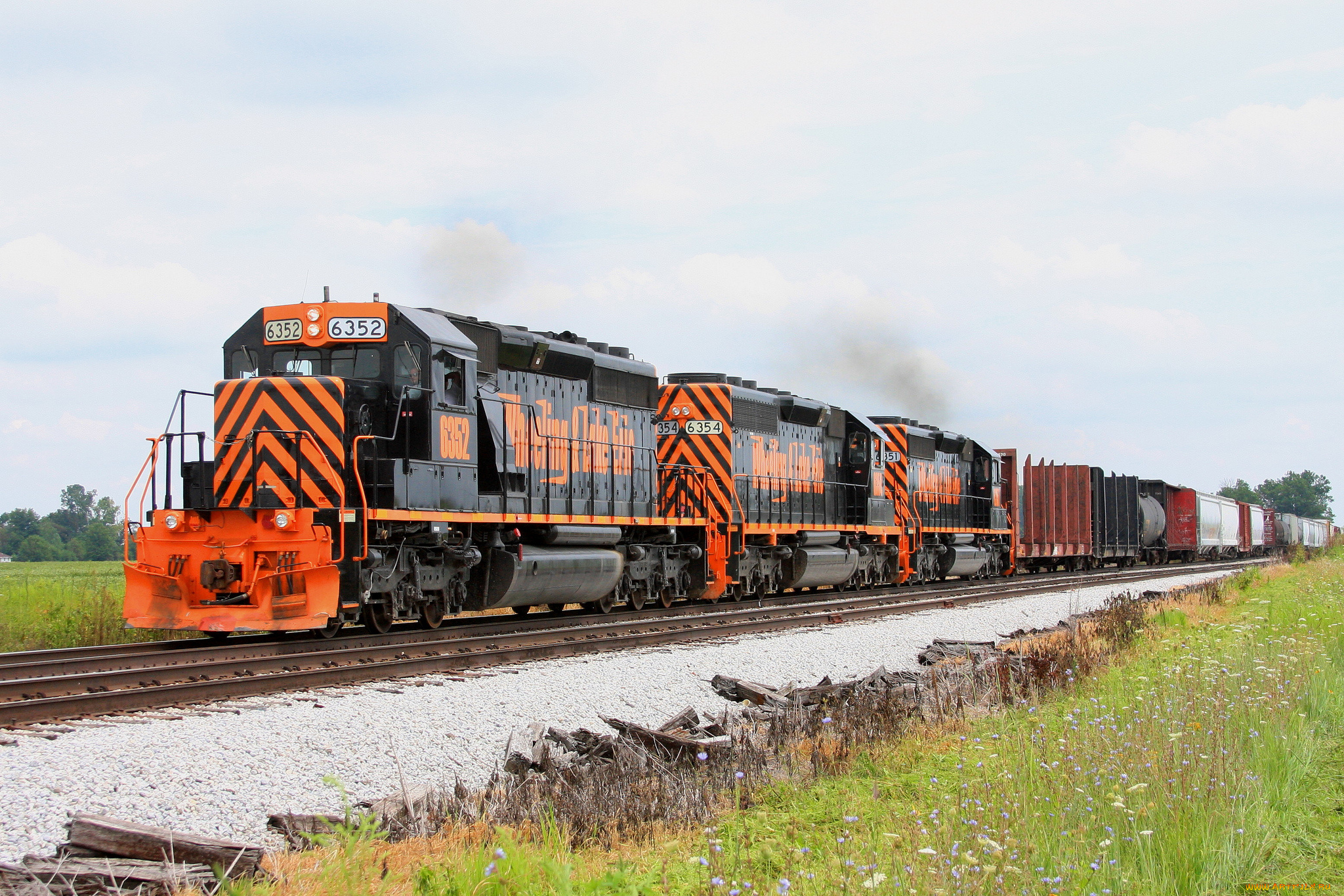 техника, поезда, железная, дорога, рельсы, локомотив, состав