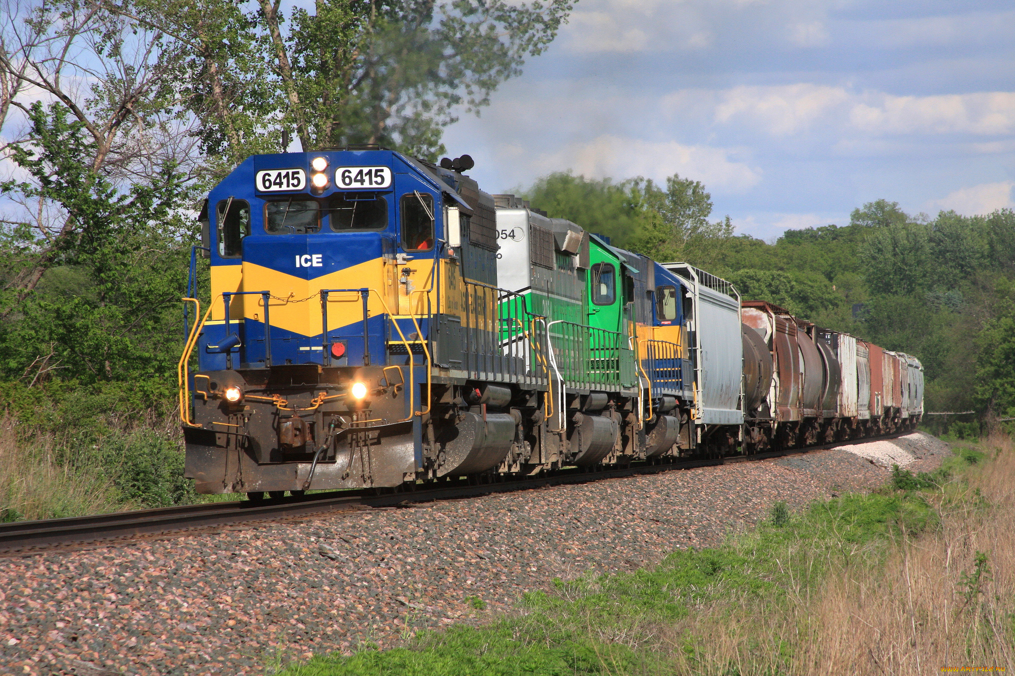 техника, поезда, железная, дорога, рельсы, локомотив, состав