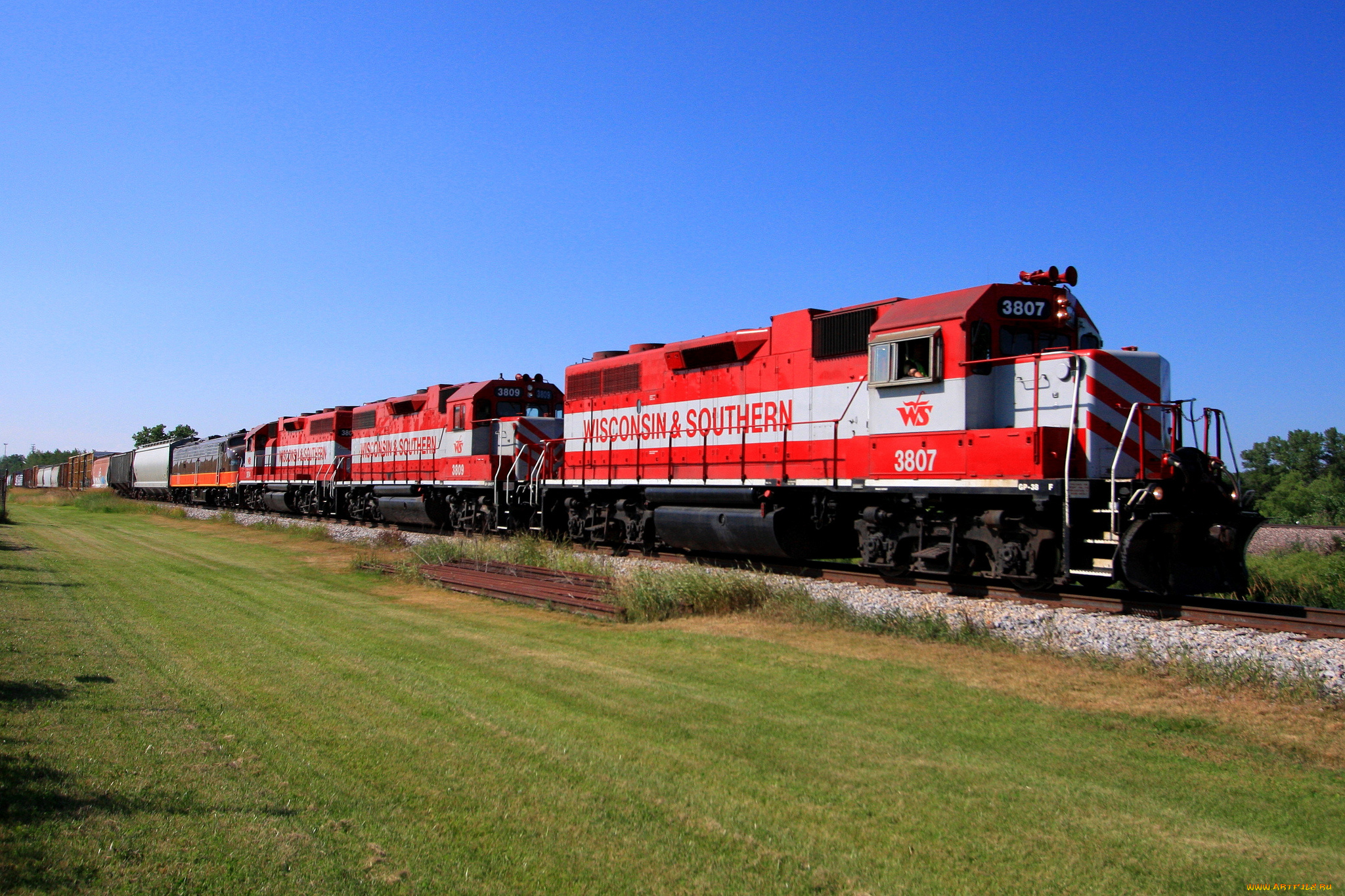 техника, поезда, железная, дорога, рельсы, локомотив, состав