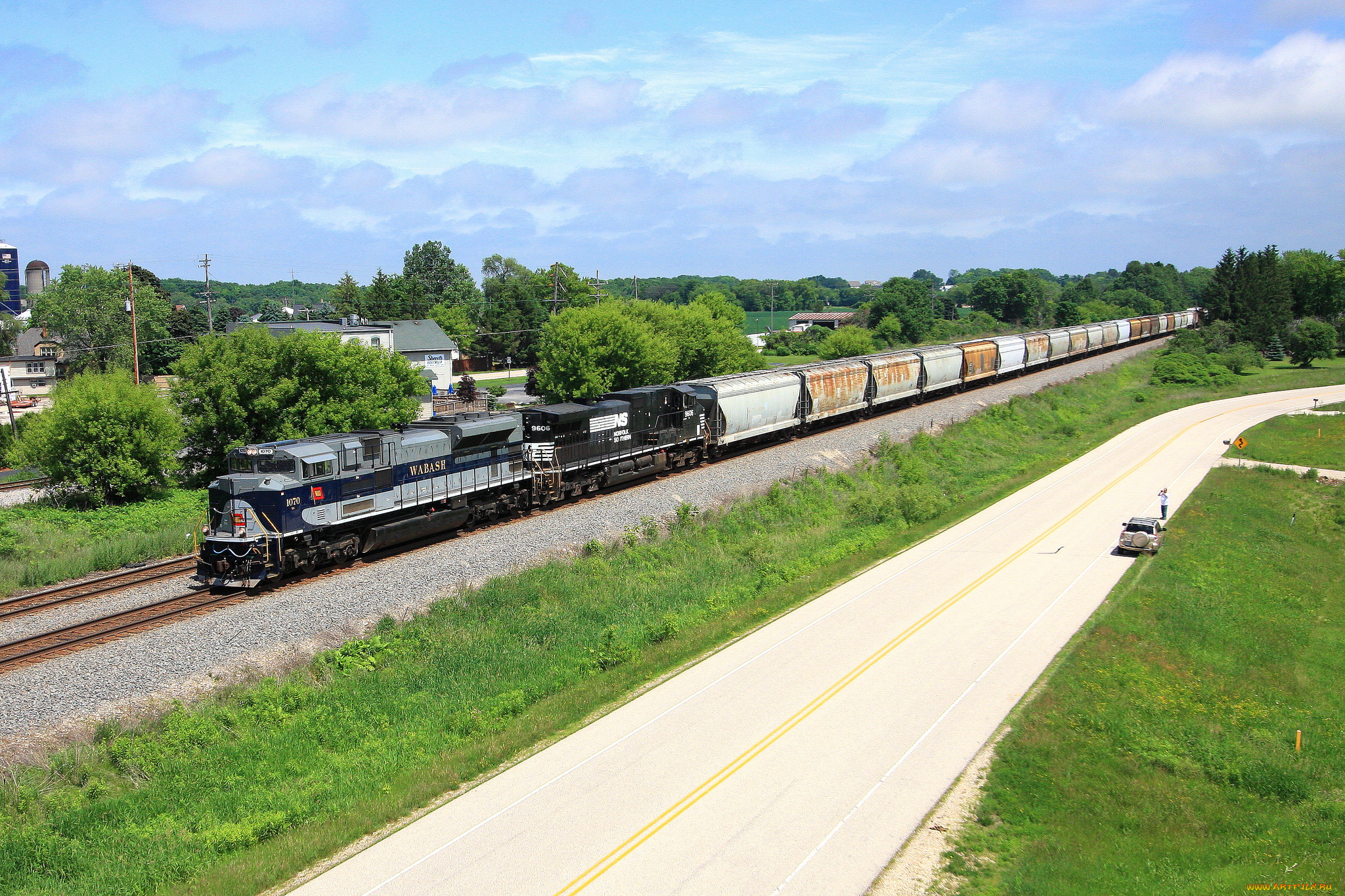 техника, поезда, железная, дорога, рельсы, локомотив, состав