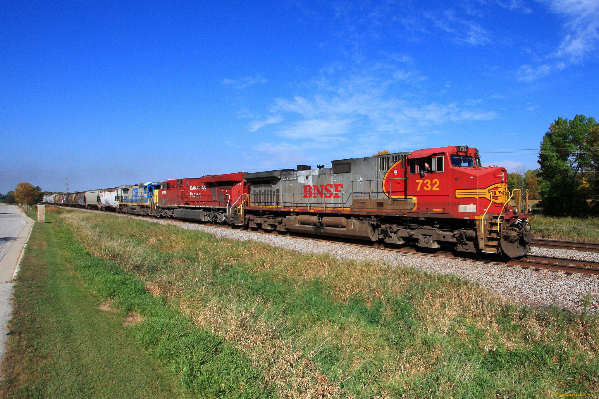 техника, поезда, железная, дорога, рельсы, локомотив, состав