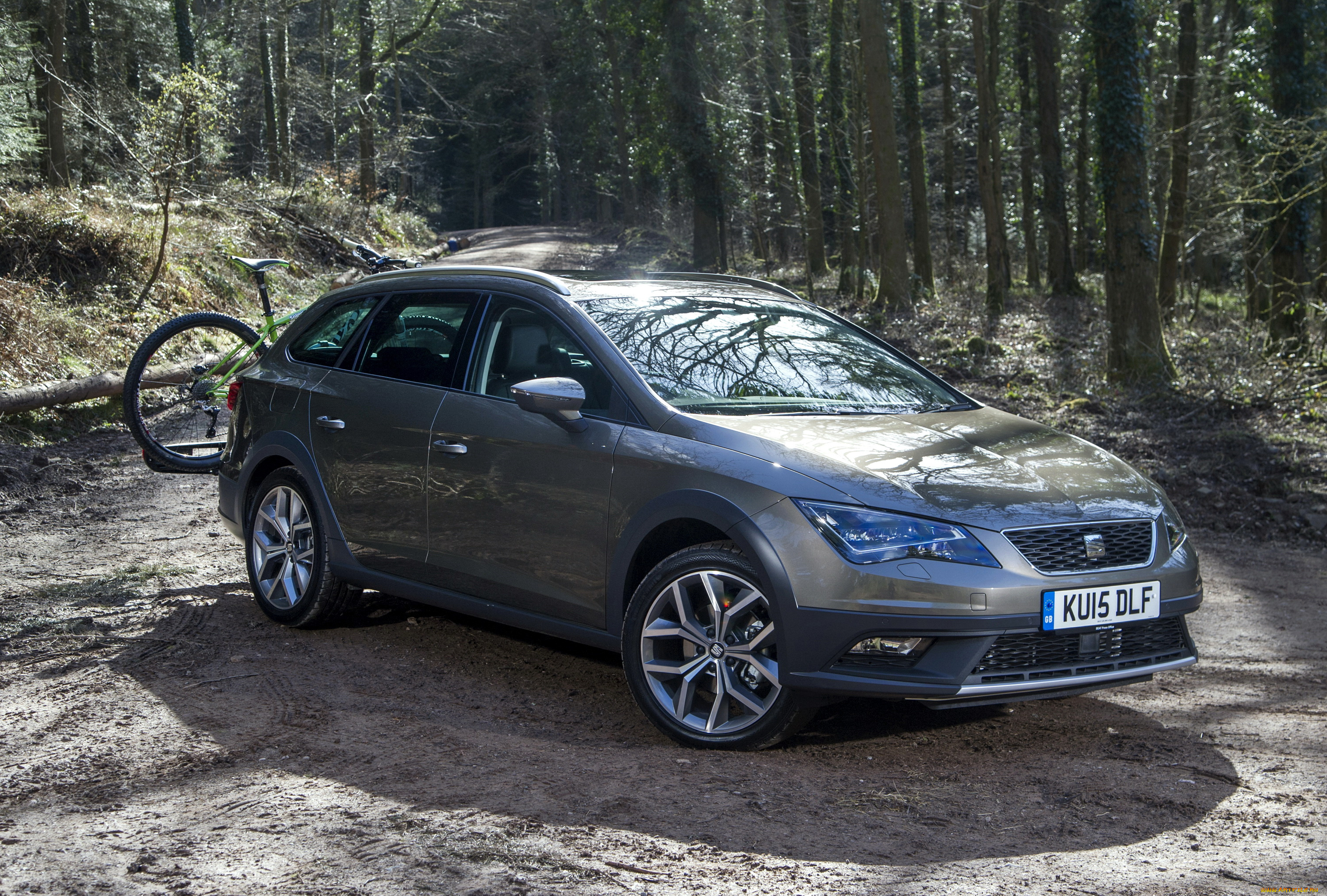 2015, seat, leon, x-perience, автомобили, seat, leon, серый, металлик, лес, тюнинг