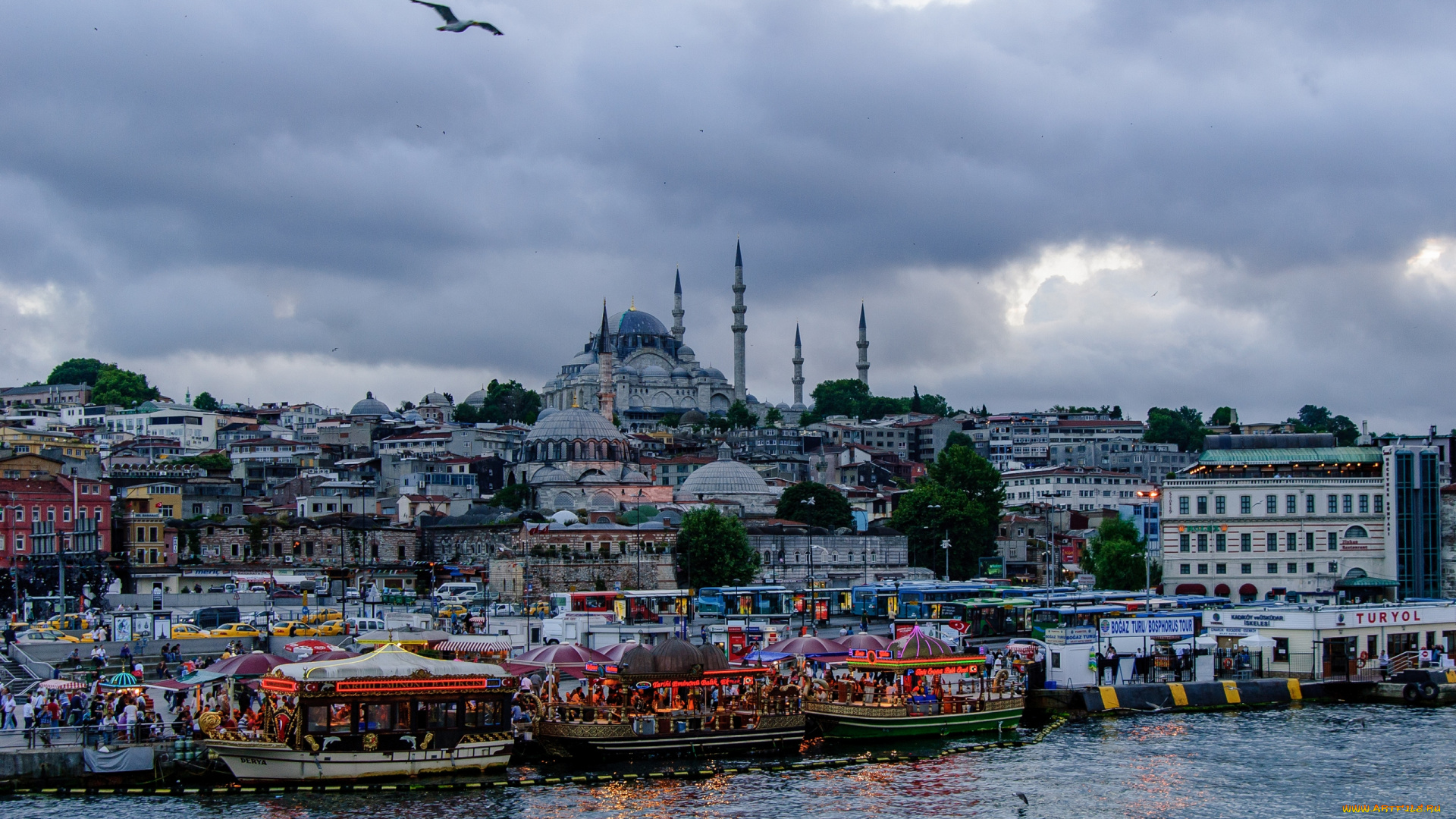 города, стамбул, , турция, панорама