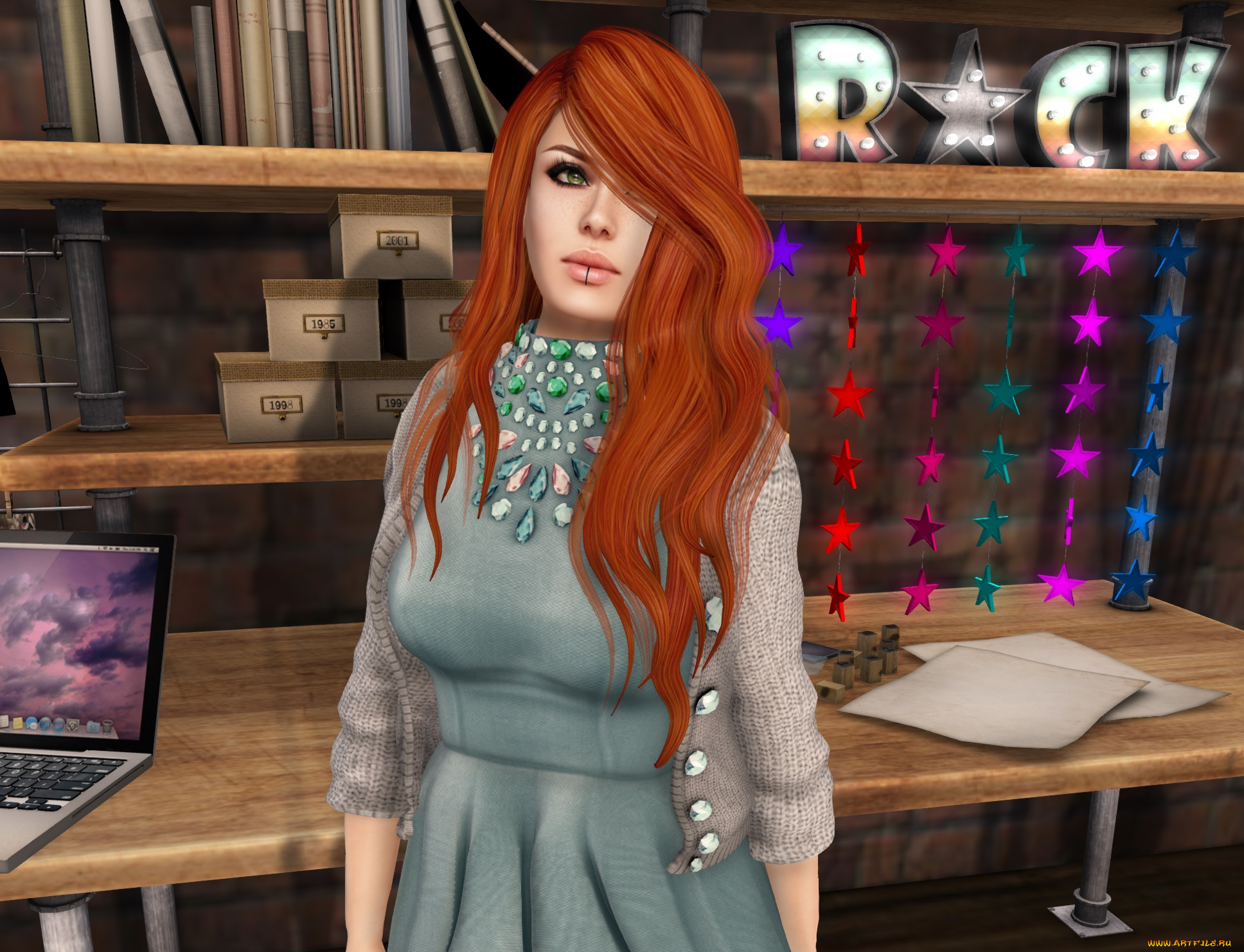 3д, графика, люди, , people, р, фон, взгляд, девушка