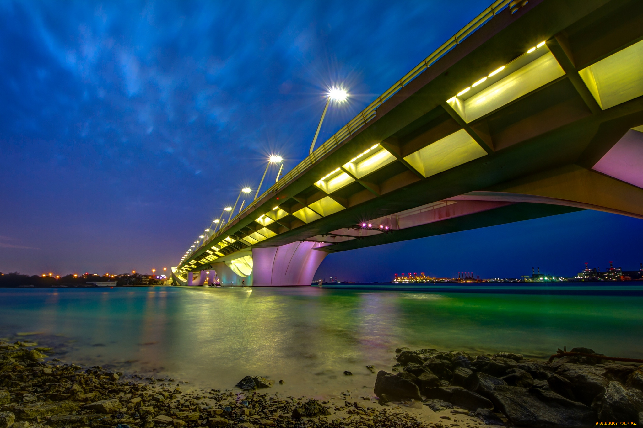 города, абу-даби, , оаэ, мост