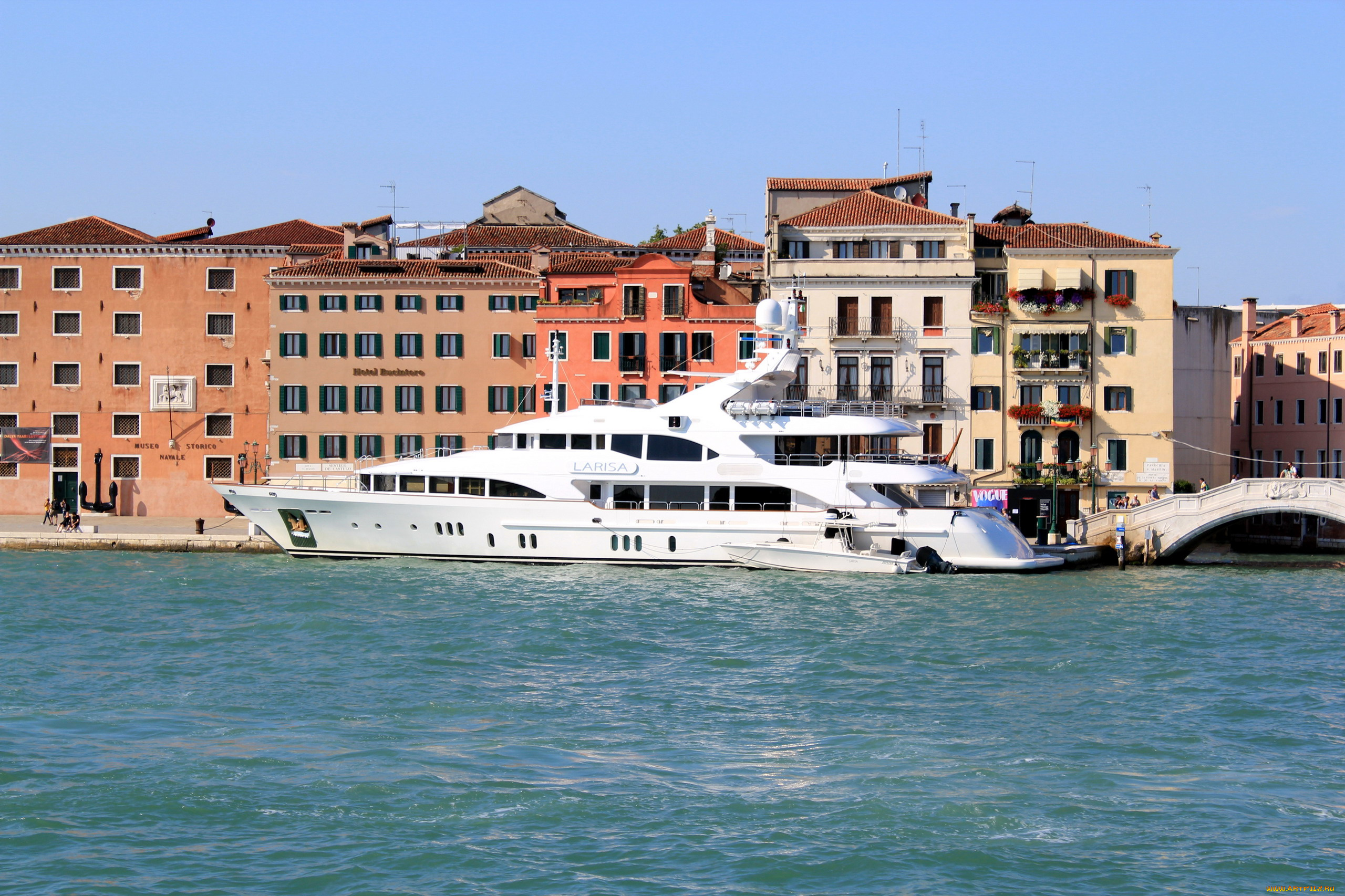 корабли, Яхты, арочный, мостик, здания