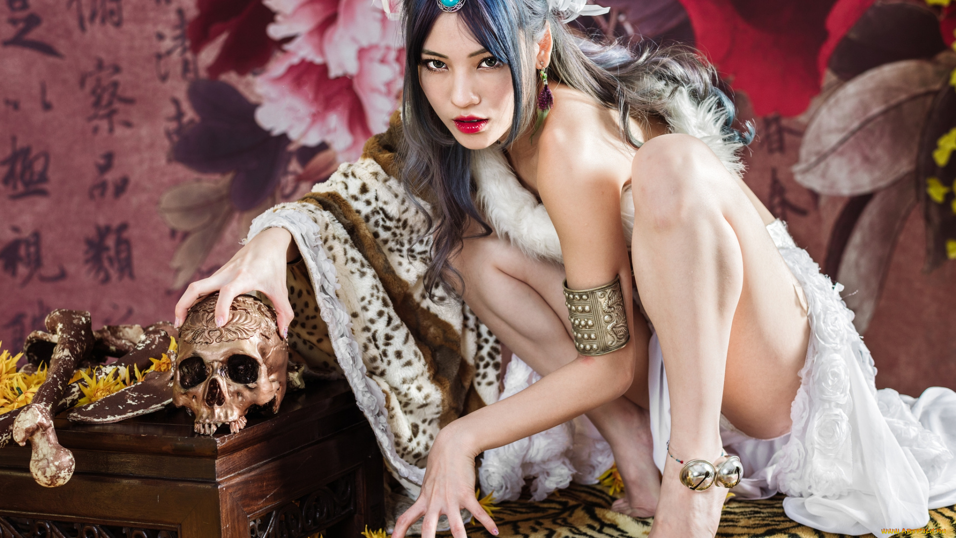 девушки, -unsort, , азиатки, взгляд, лицо