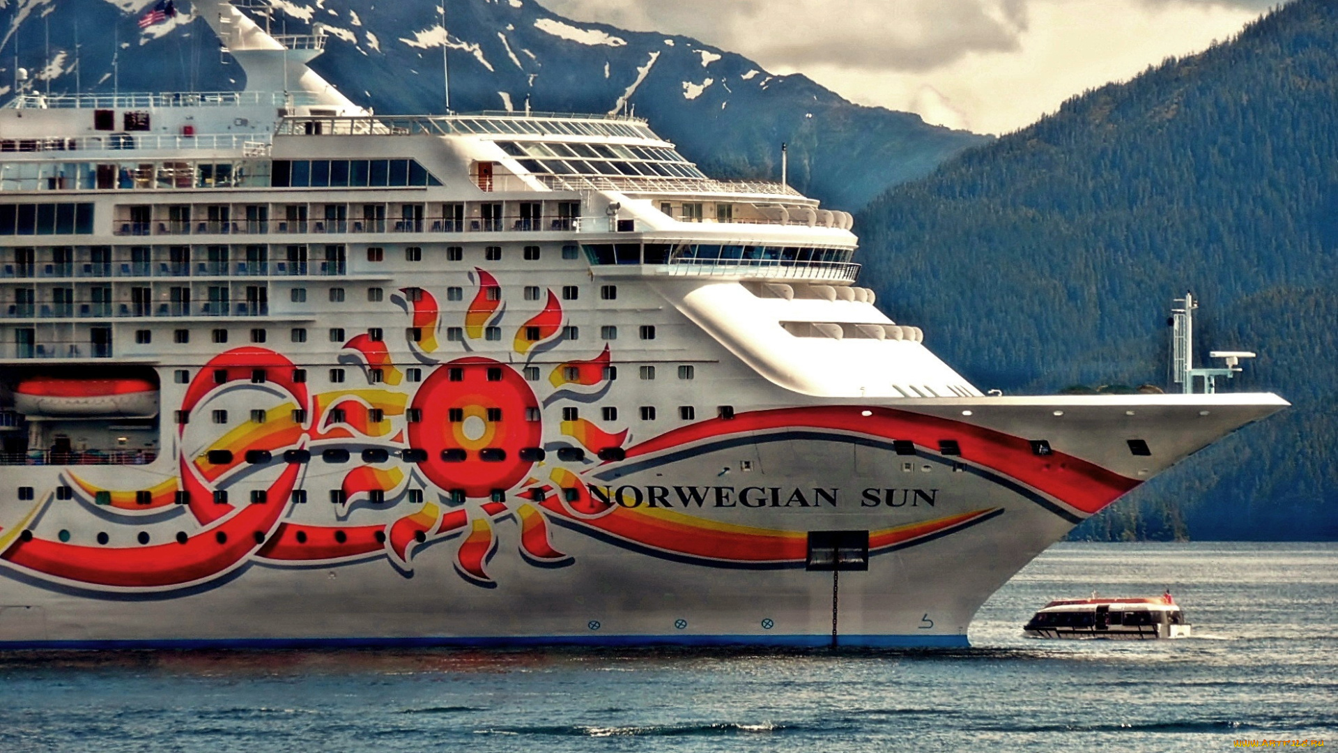 корабли, лайнеры, многопалубный