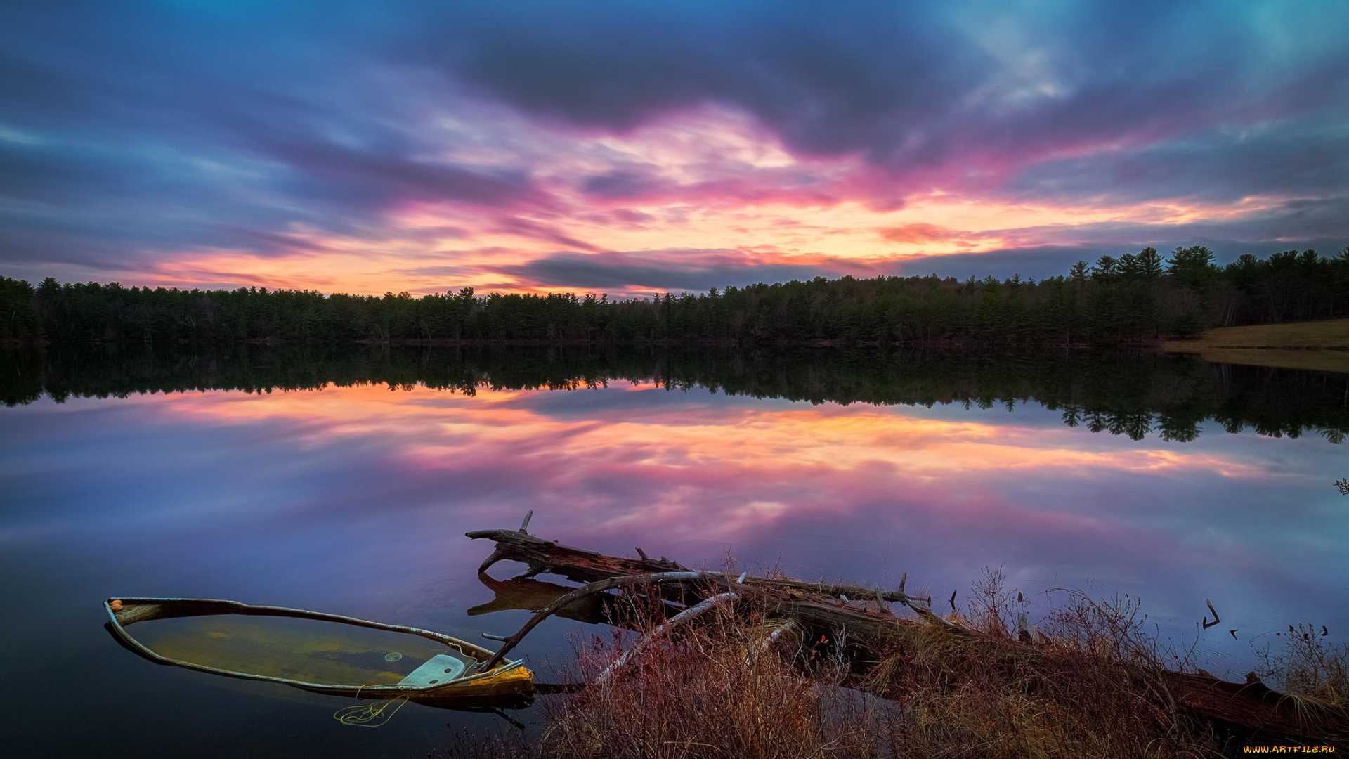 корабли, лодки, , шлюпки, лодка, озеро, гилфорд, закат, салтмарш-пруд