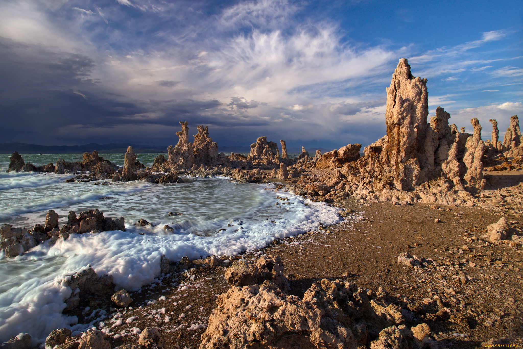 природа, побережье, море, берег