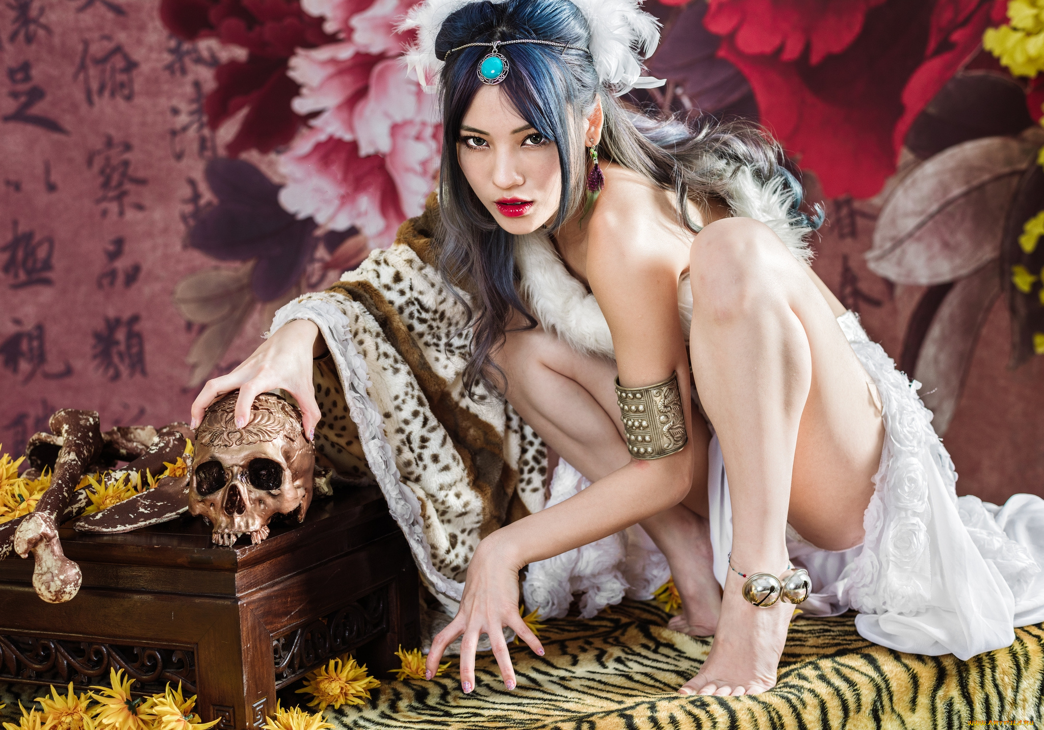 девушки, -unsort, , азиатки, взгляд, лицо