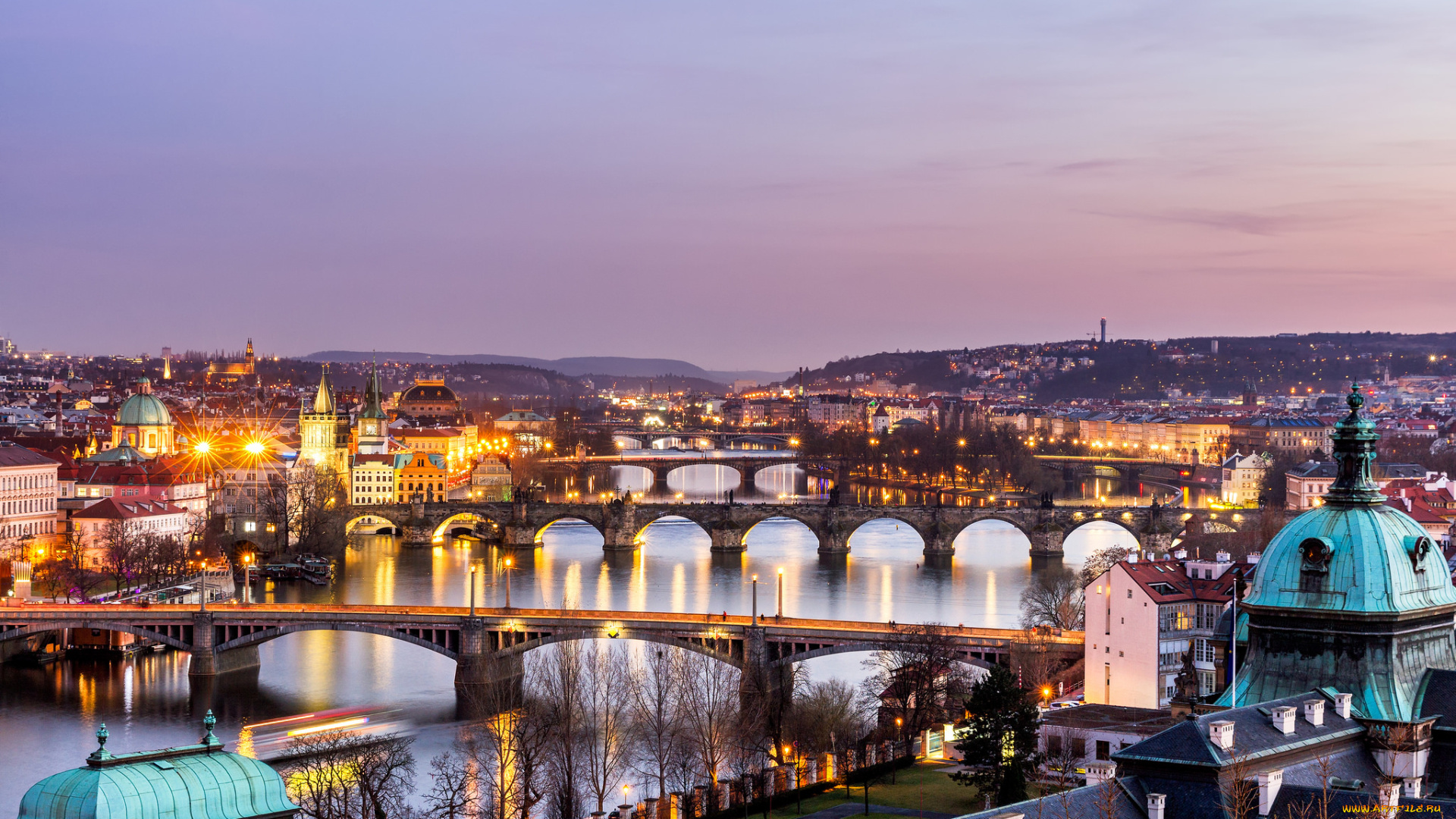 prague, bridges, города, прага, , Чехия, мосты, река, простор