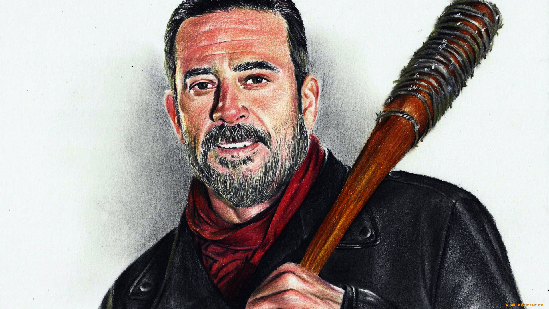 рисованное, люди, мужчина, фон, взгляд, дубина