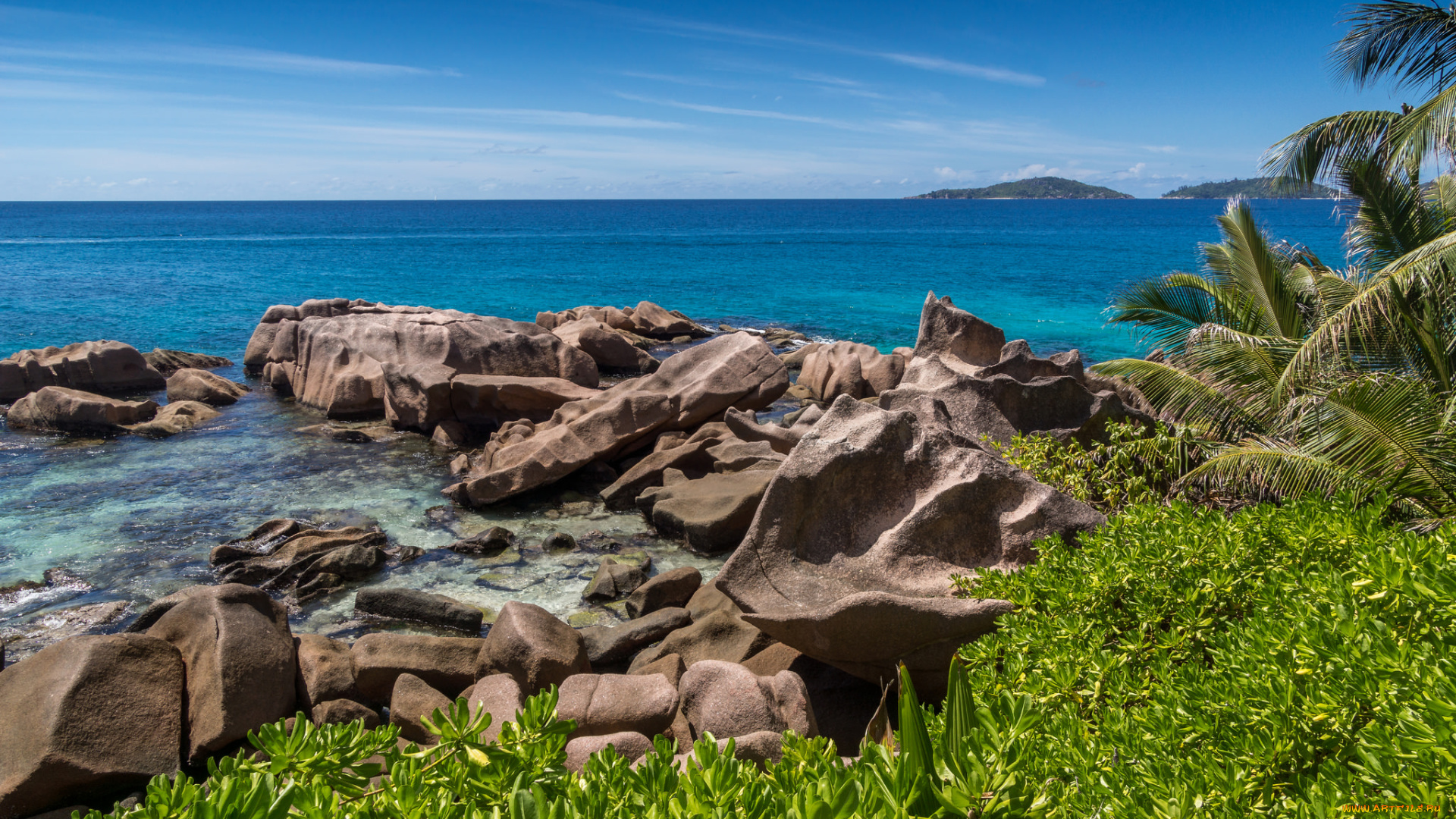 seychelles, природа, тропики, океан, острова