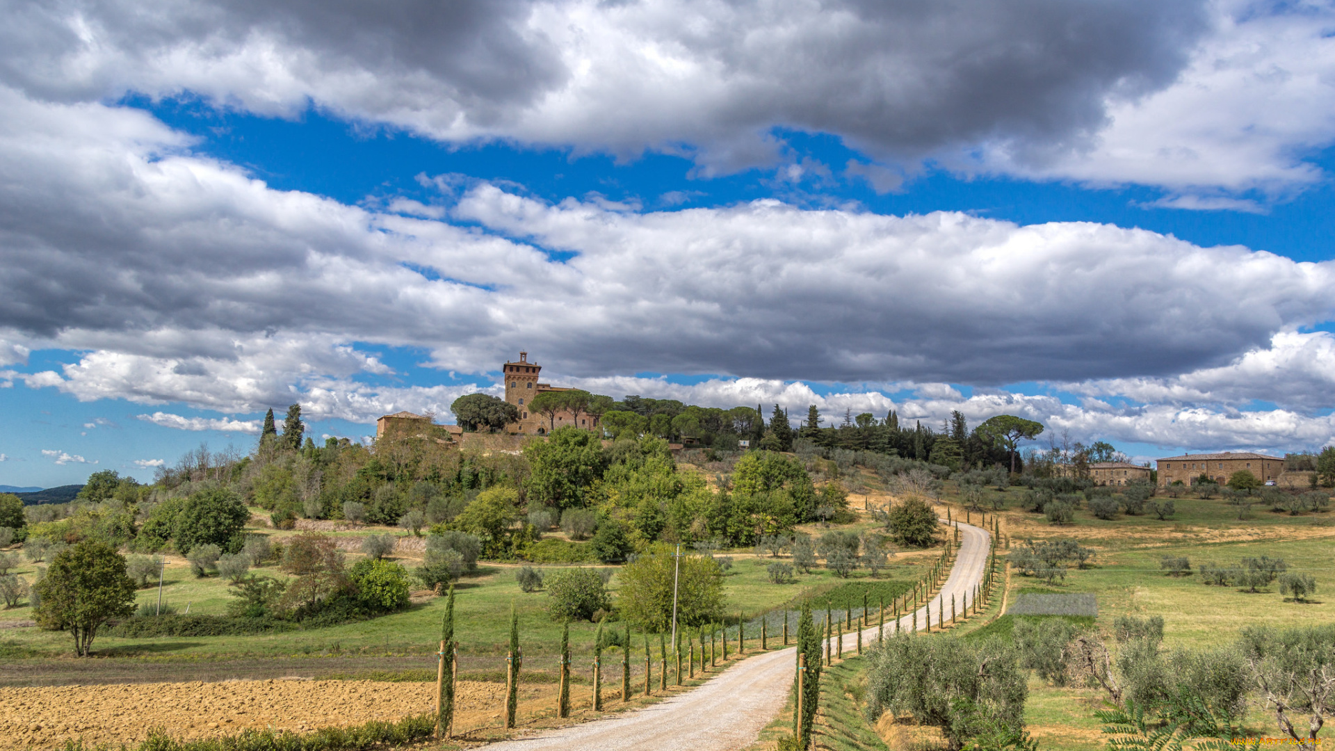 tuscany, города, -, пейзажи, простор