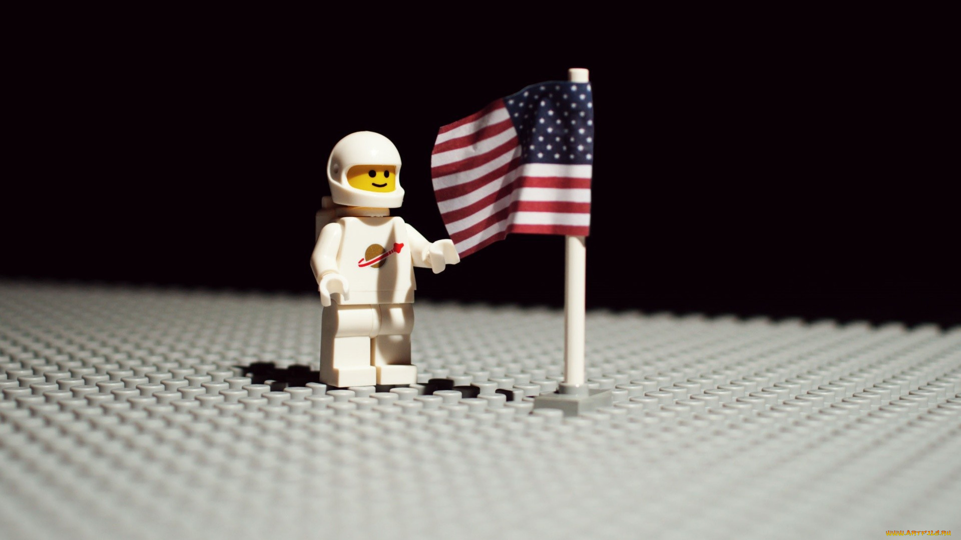 разное, игрушки, лего, поле, флаг, астронавт
