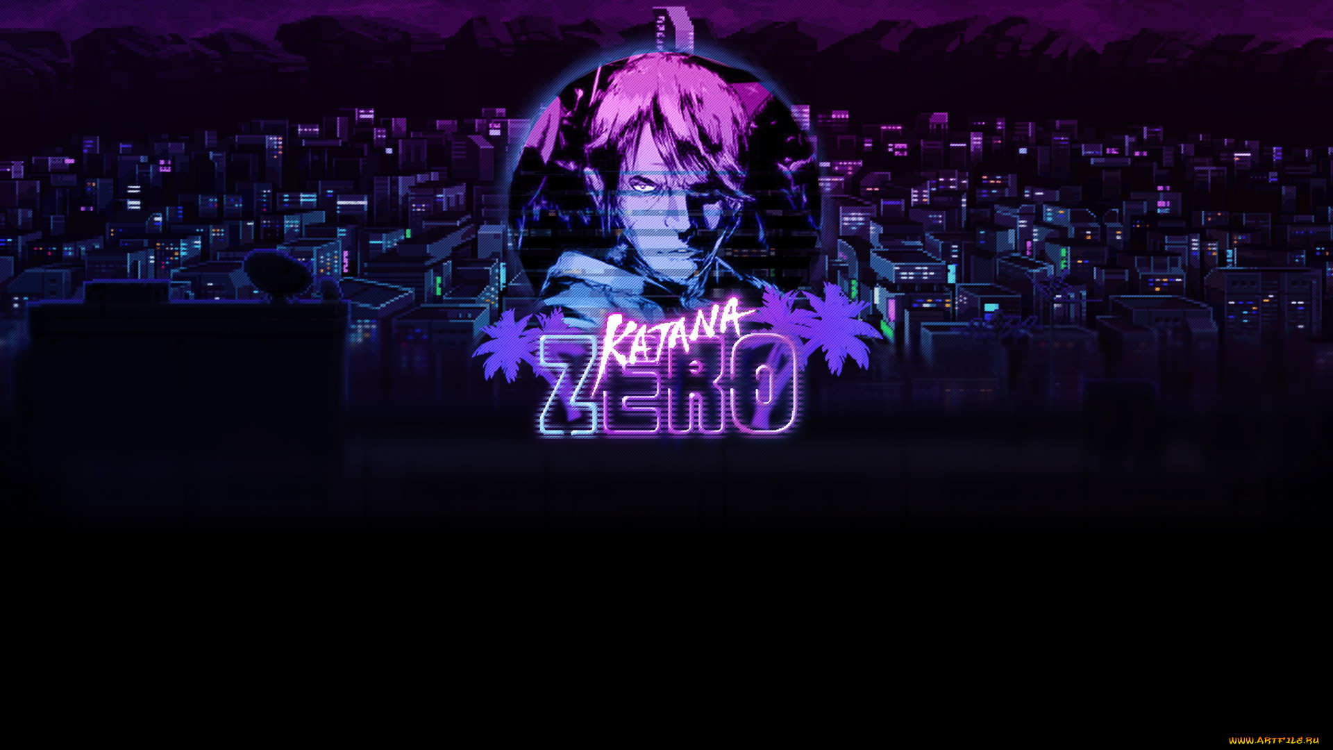 видео, игры, katana, zero, лицо, город