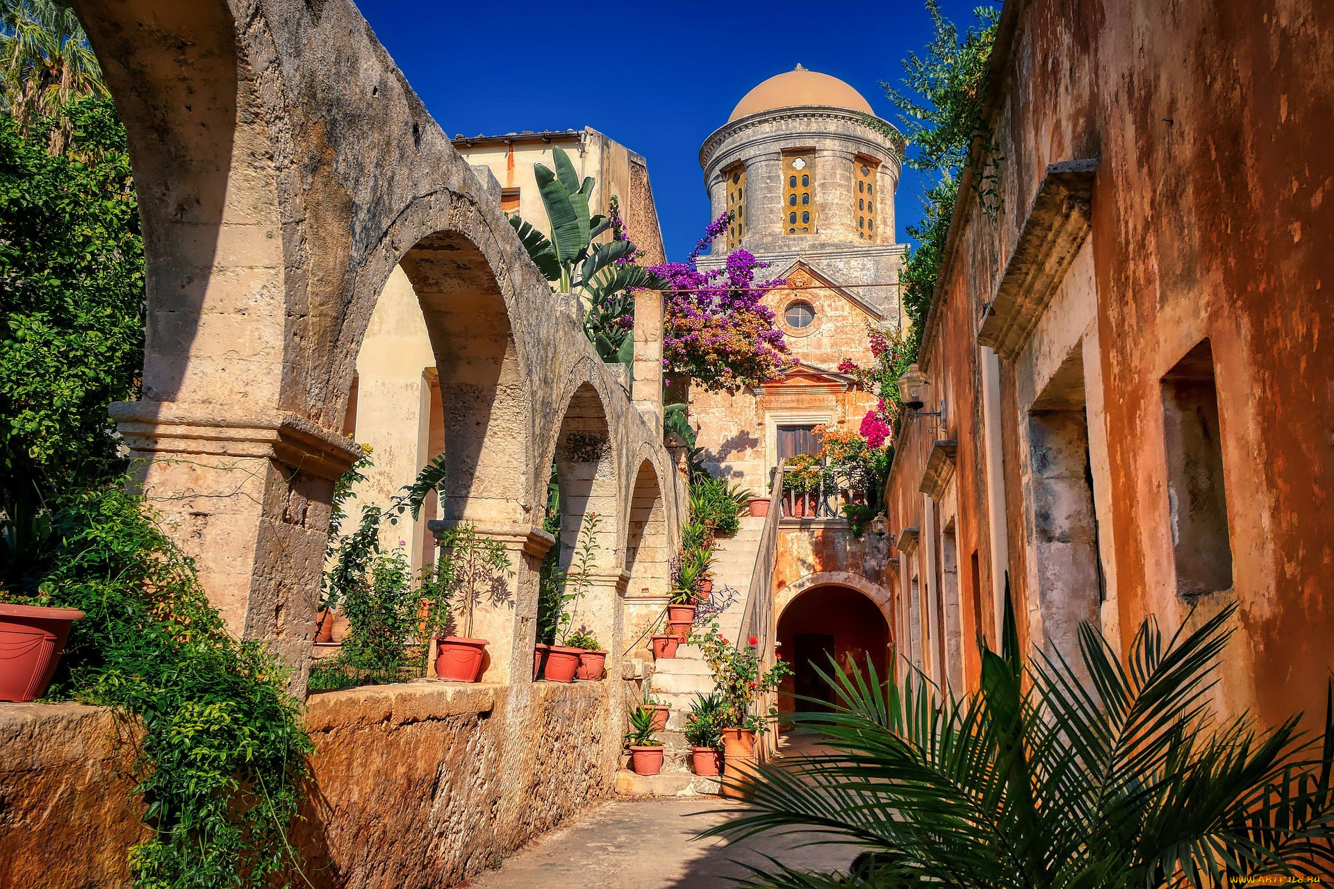 agia, triada, monastery, greece, города, -, православные, церкви, , монастыри, agia, triada, monastery