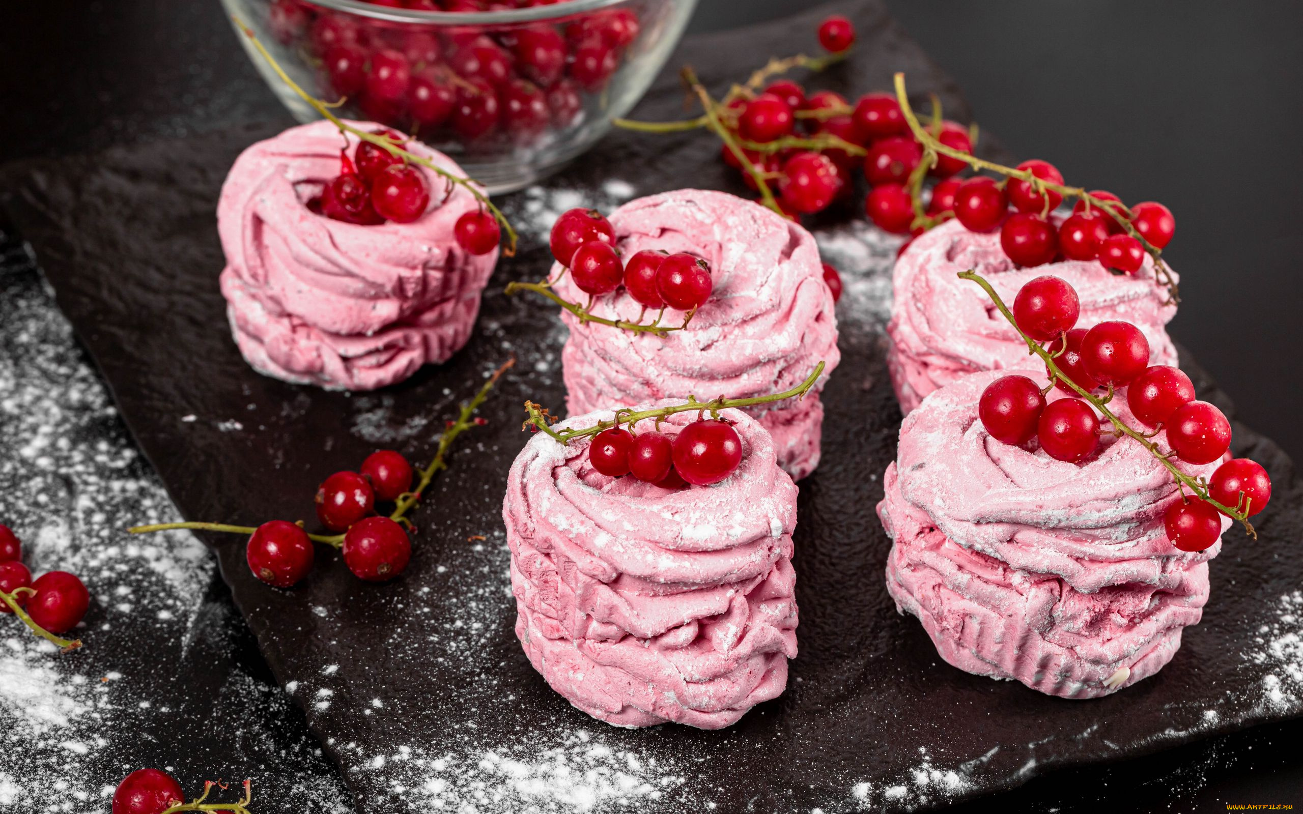 еда, мороженое, , десерты, десерт, красная, смородина