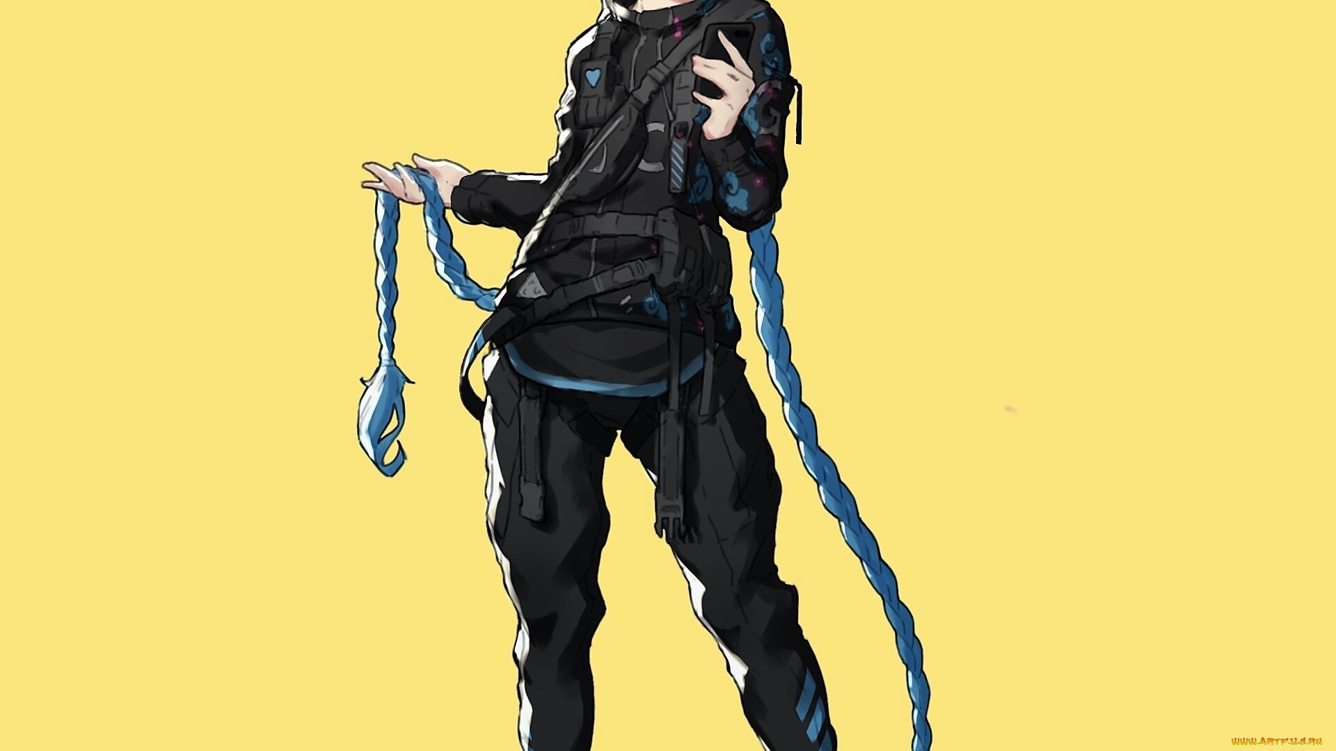 видео, игры, league, of, legends, jinx, косы