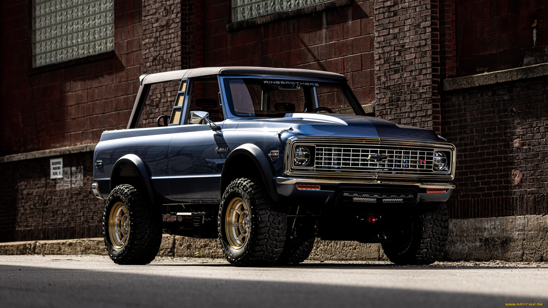 автомобили, chevrolet, blazer, ringbrothers, bully, k5, 1972, крутой, стальной, монстр, из, америки