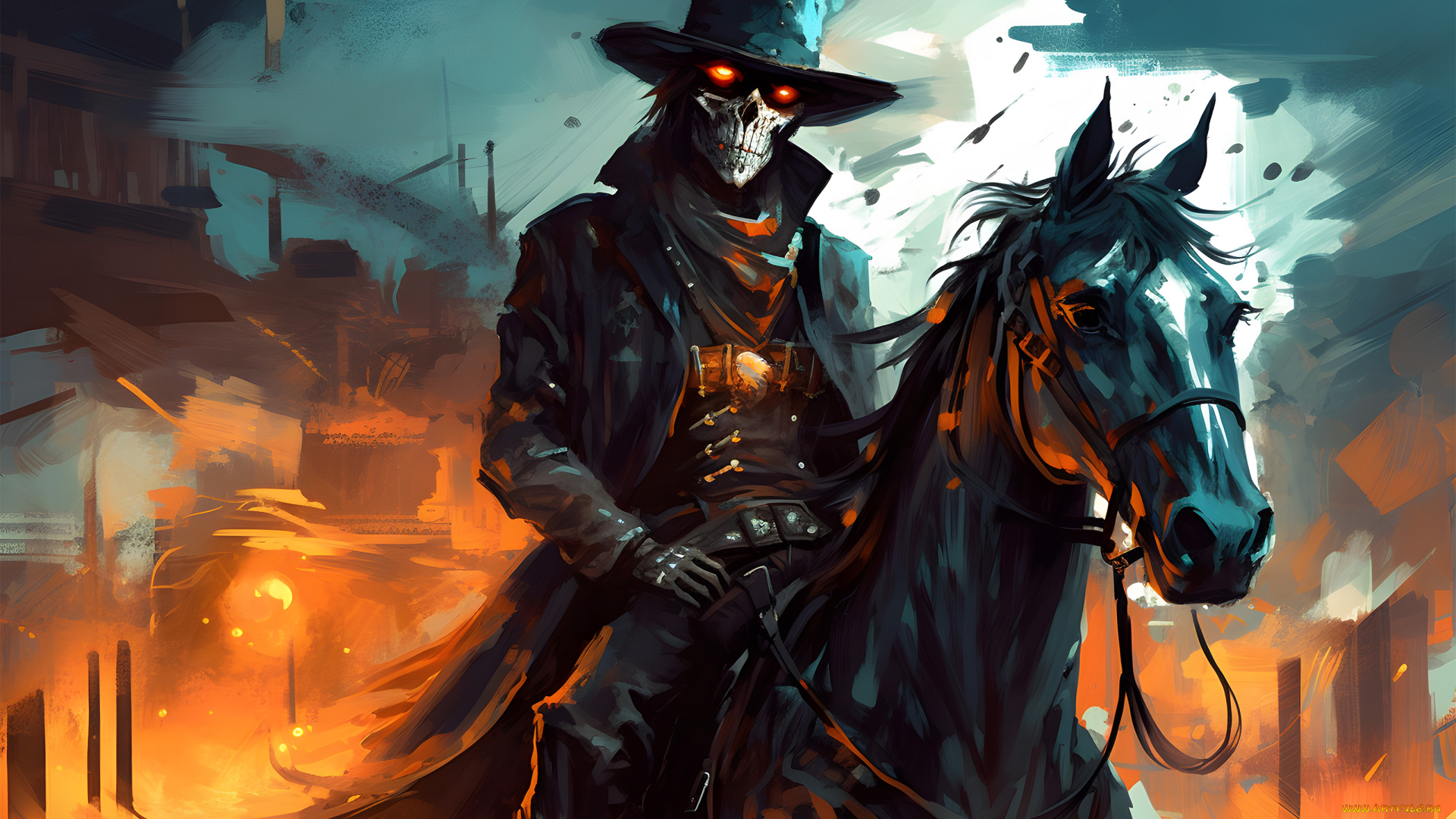 фэнтези, нежить, всадник