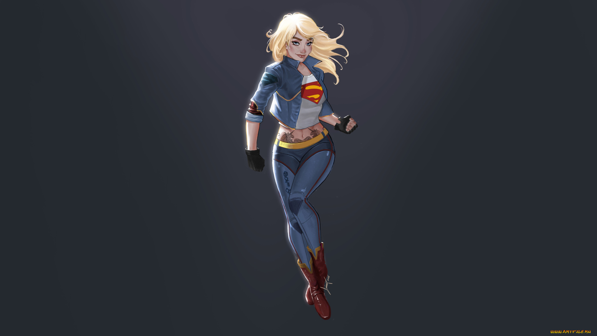 рисованное, комиксы, supergirl