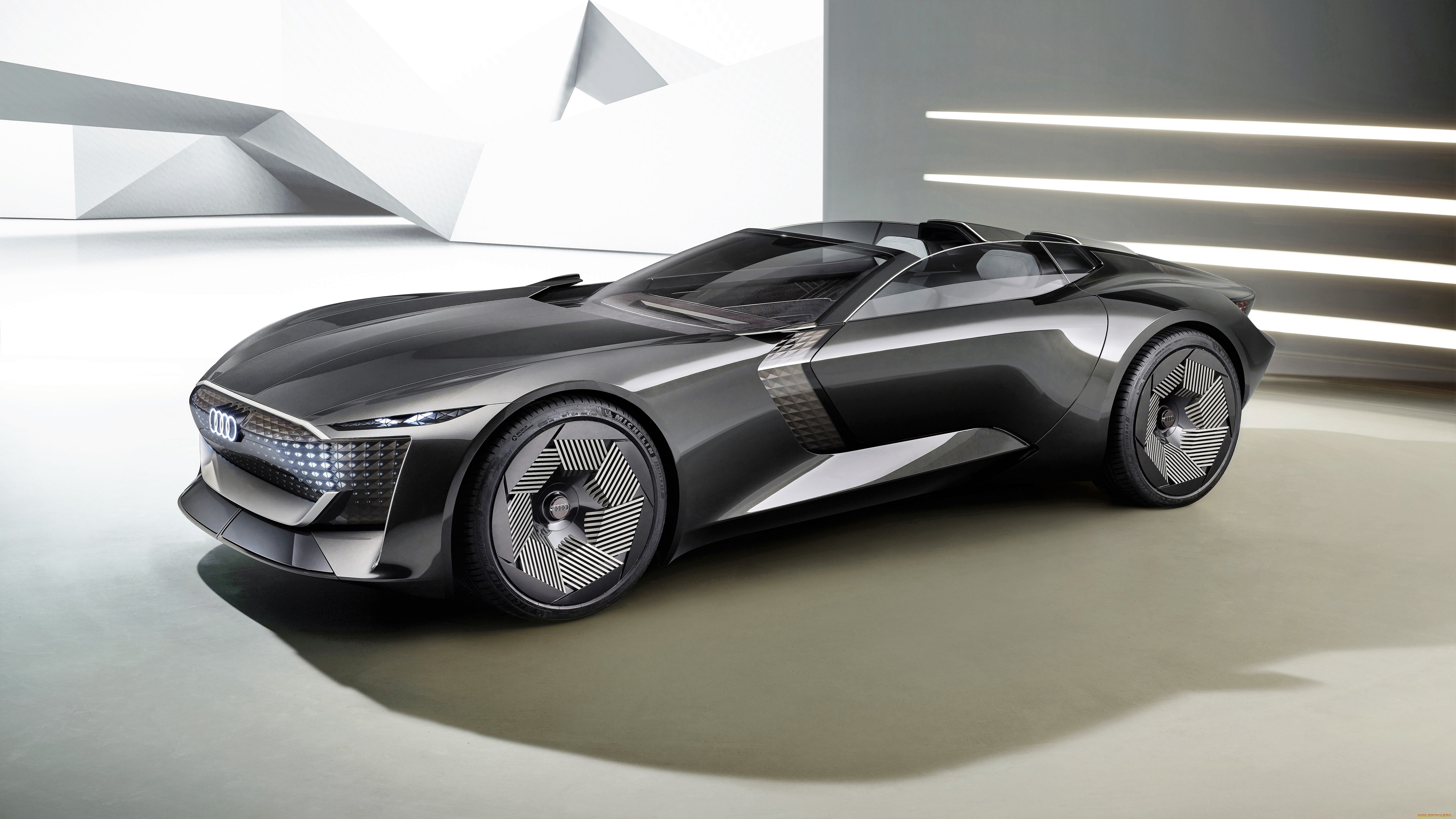 audi, skysphereтconcept, 2021, автомобили, audi, серый, металлик