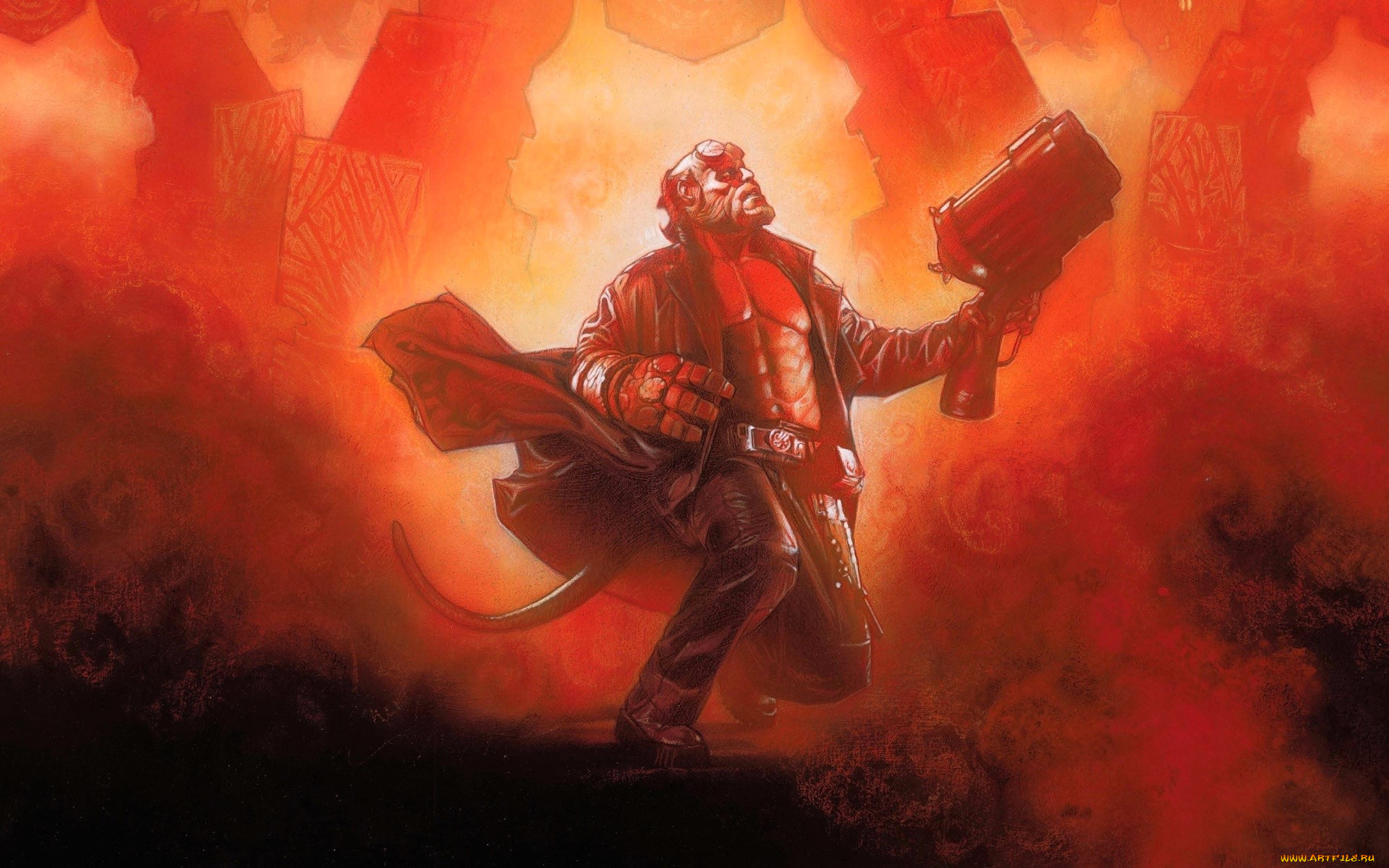 рисованное, кино, , мультфильмы, демон, оружие