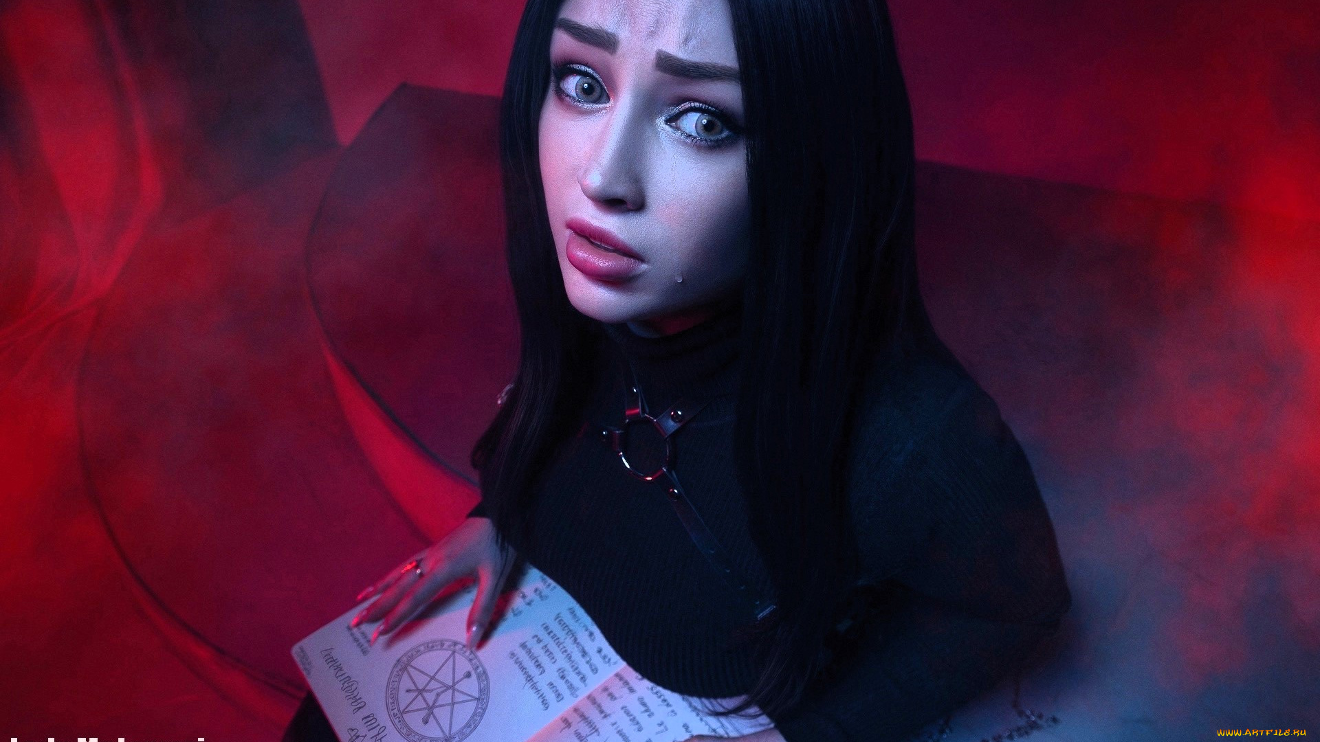 девушки, мария, давыдова, , lady, melamory, образ, косплей, наряд, слеза, книга, туман