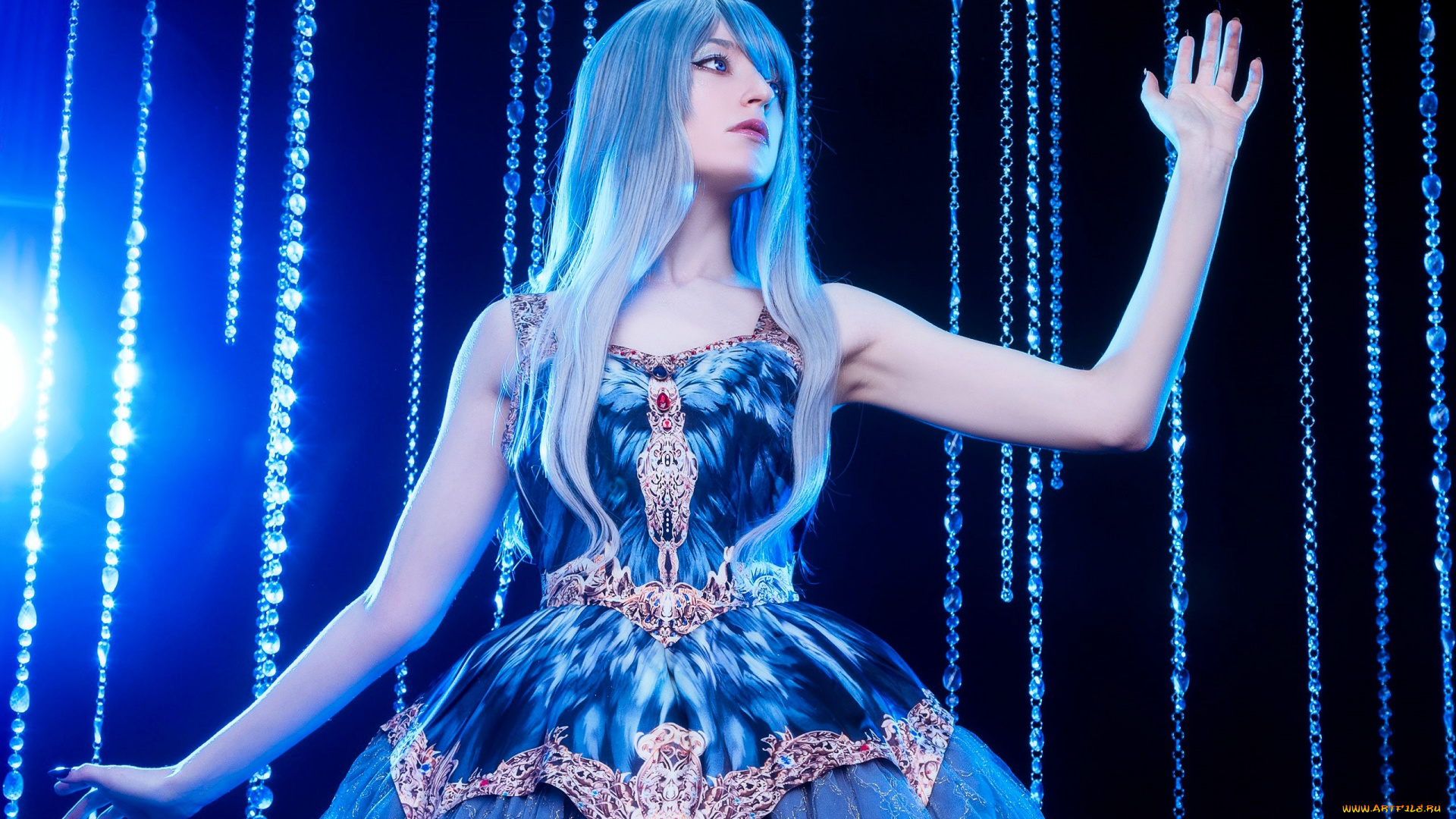 девушки, momo, образ, косплей, наряд, платье