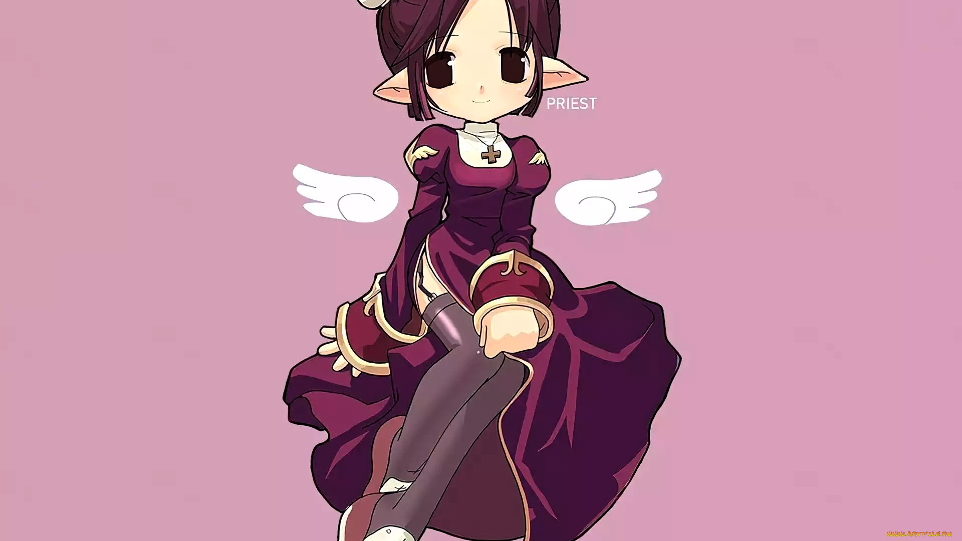 ragnarok, online, видео, игры, девочка, крылья, наряд