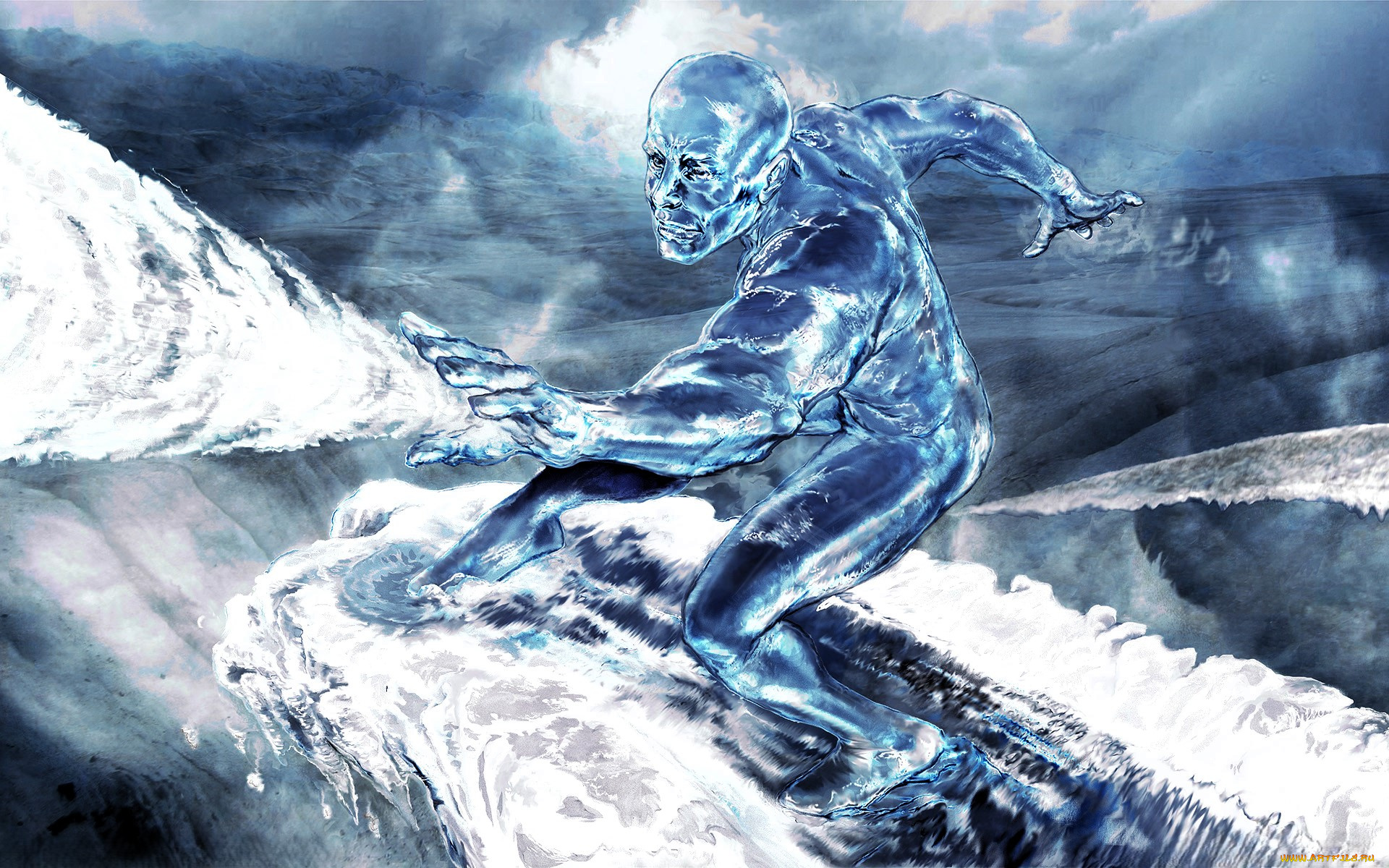 видео, игры, marvel, , ultimate, alliance, серфер, серф, море, волны