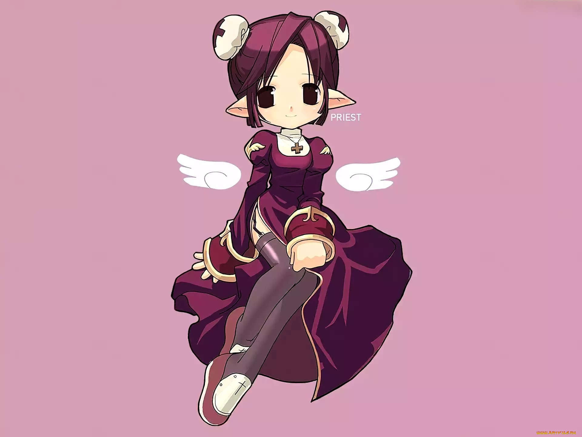 ragnarok, online, видео, игры, девочка, крылья, наряд