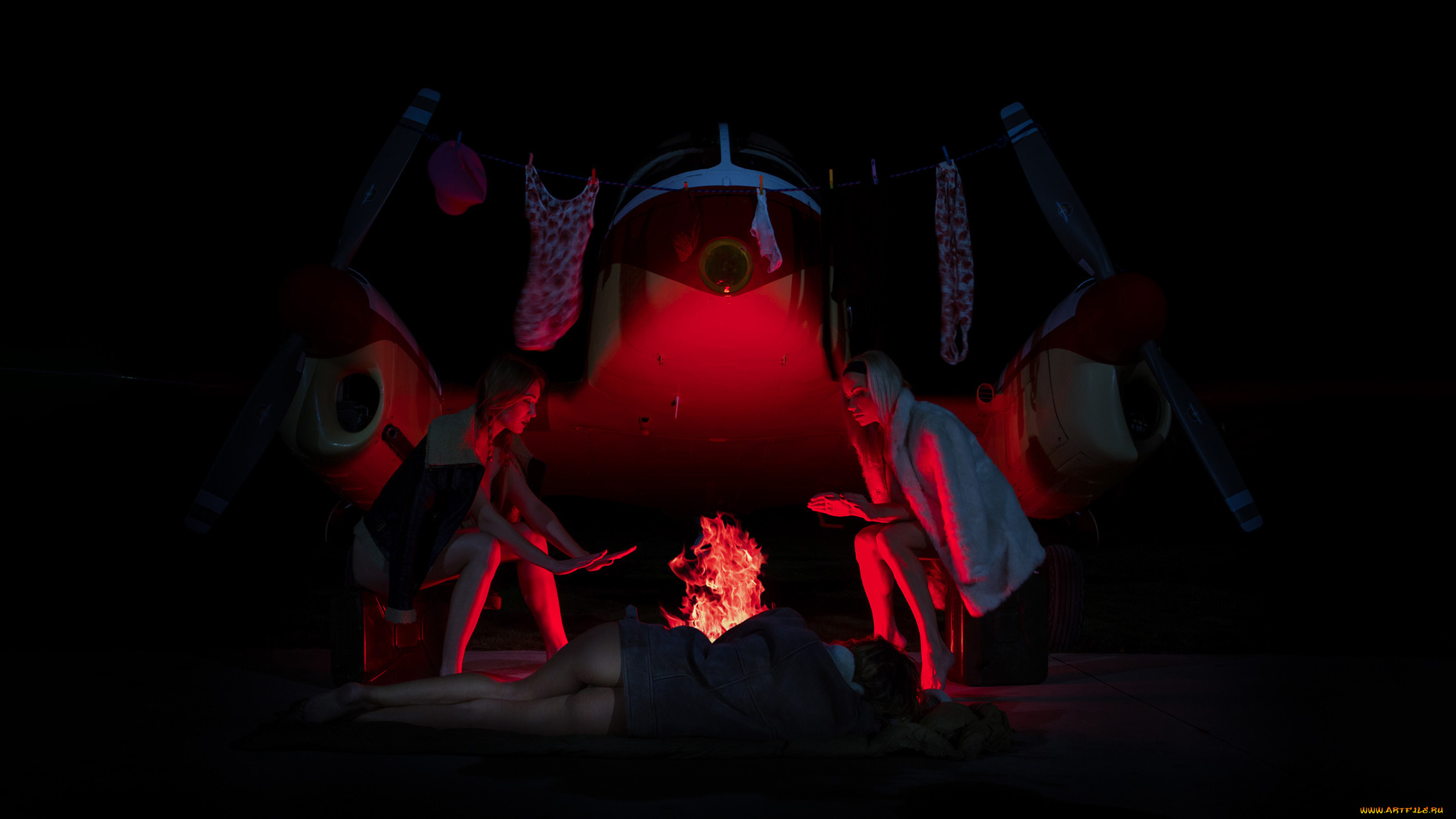 девушки, -, группа, девушек, красотки