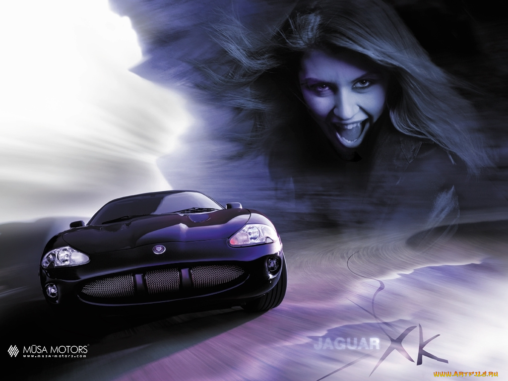 jaguar, автомобили, авто, девушками