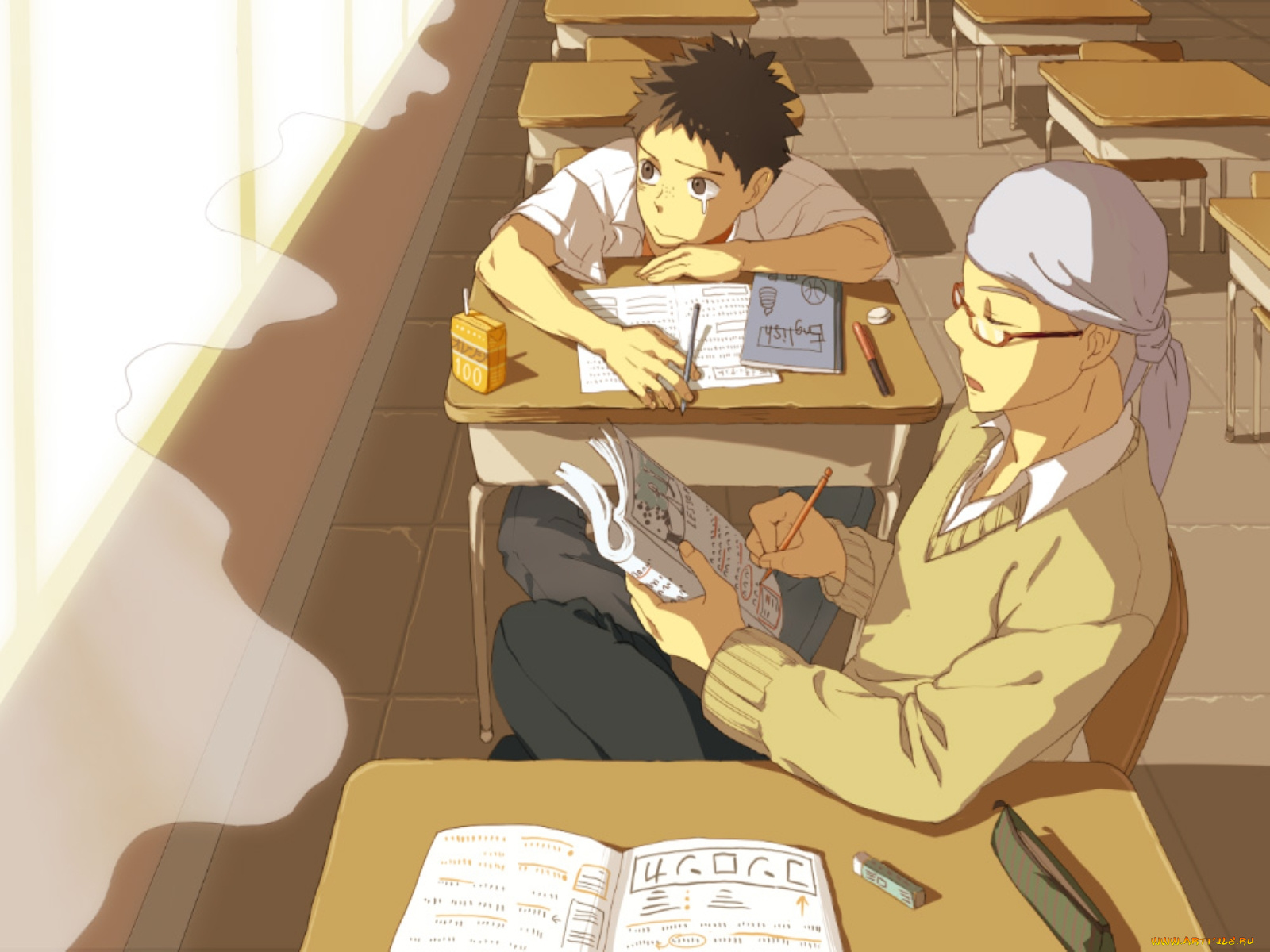 ookiku, furikabutte, аниме