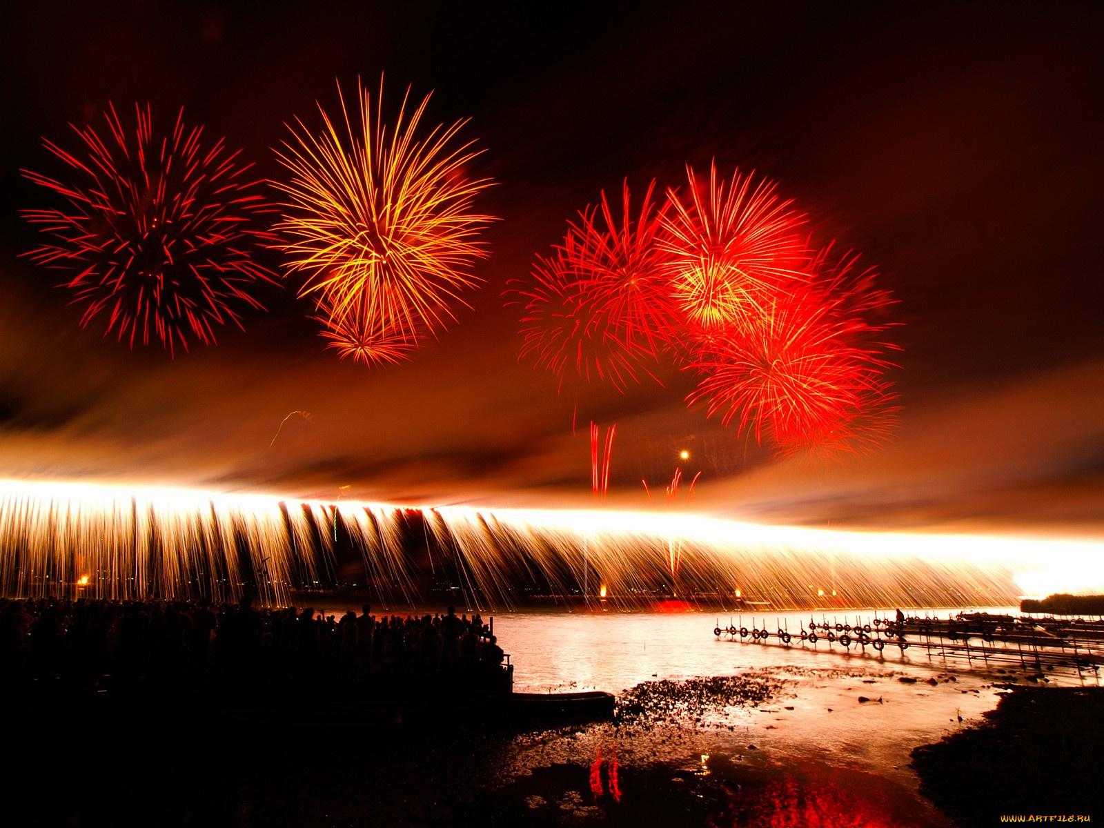 разное, салюты, фейерверки