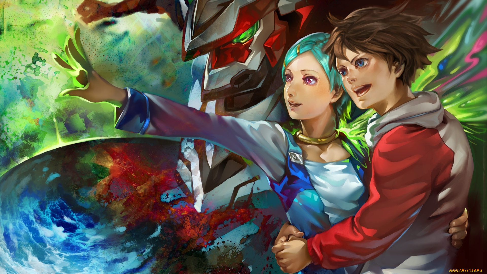 аниме, eureka, seven