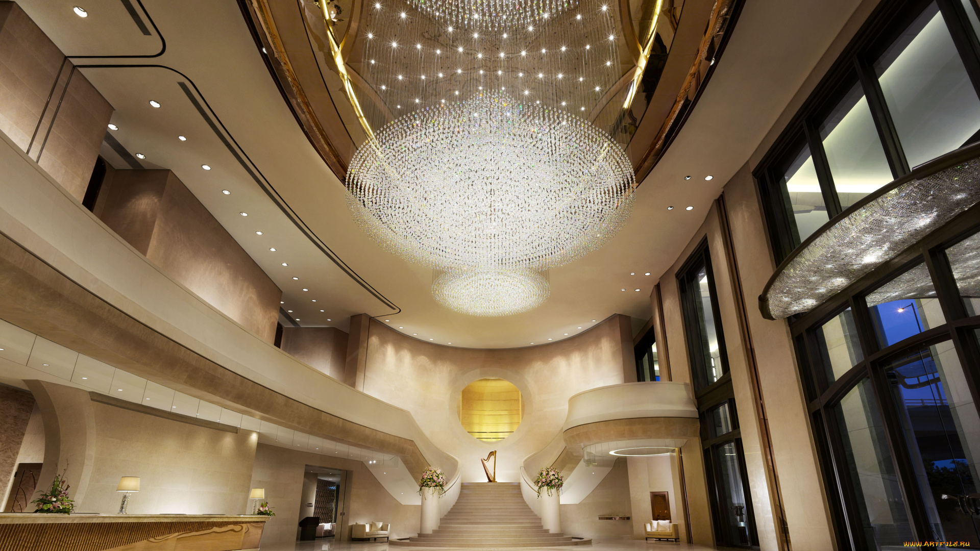 интерьер, холлы, лестницы, корридоры, отель