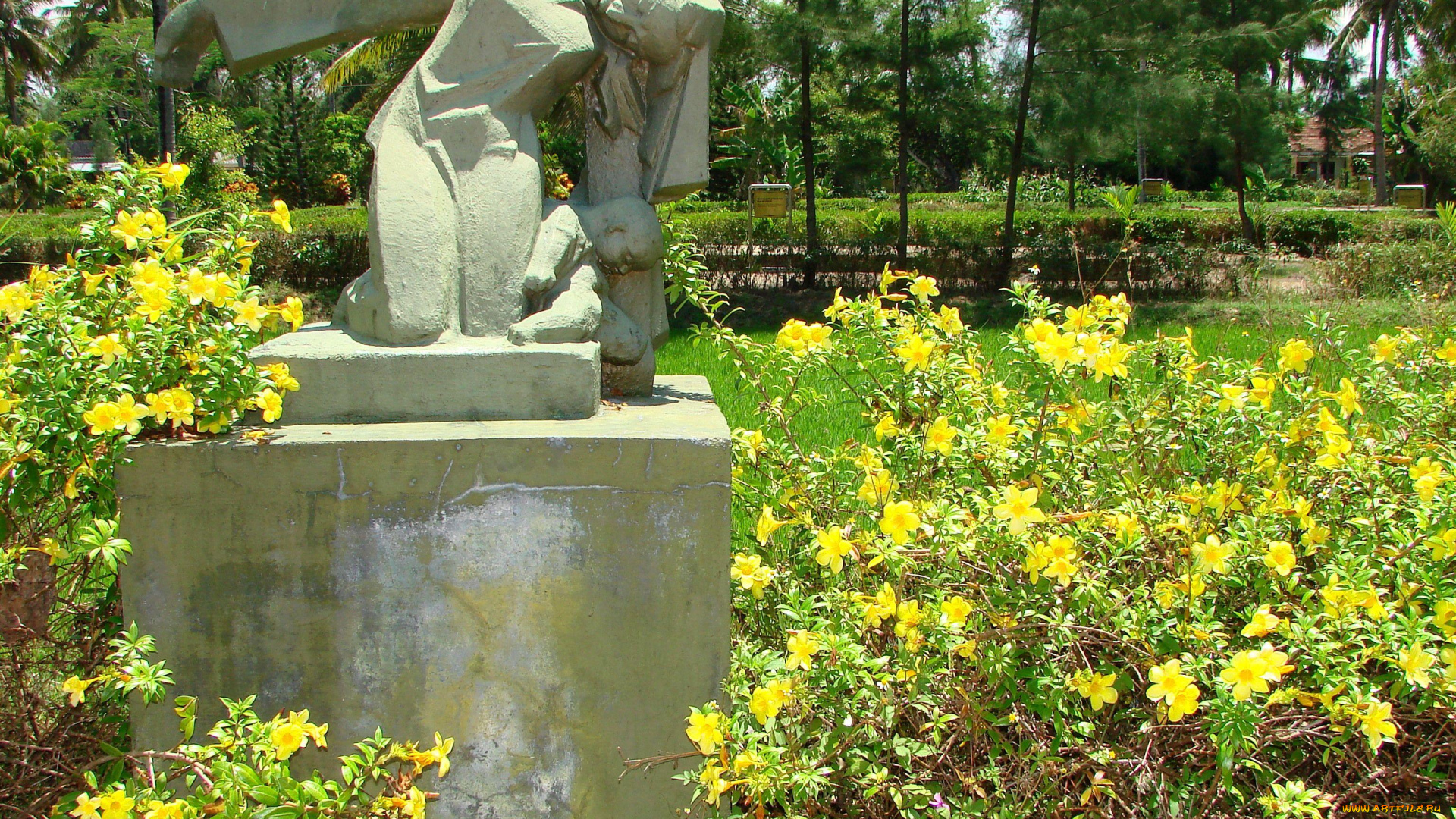 разное, рельефы, статуи, музейные, экспонаты, vietnam