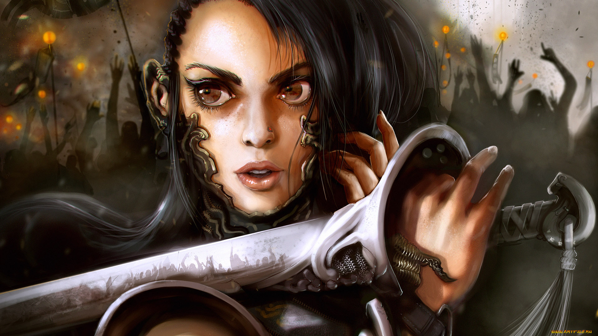 remi, strand, folk, hero, фэнтези, девушки