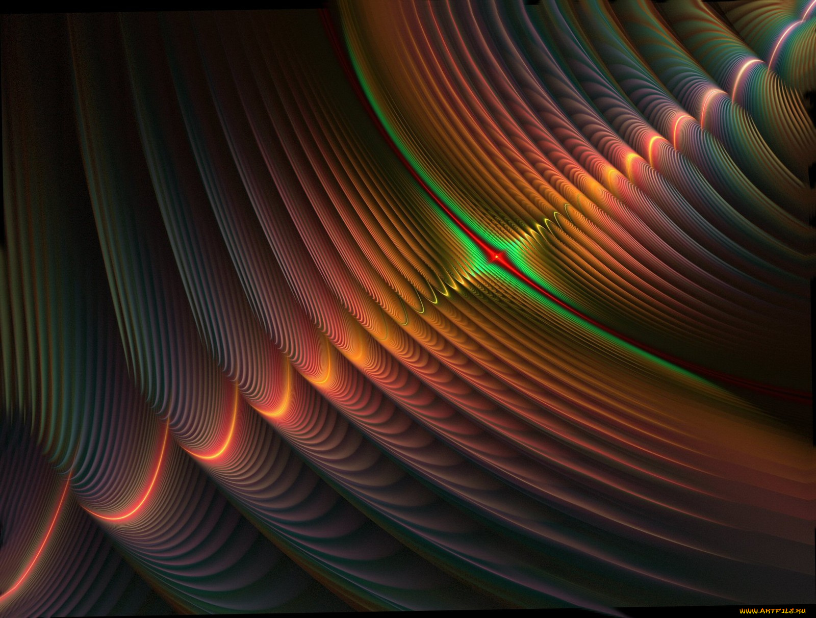 3д, графика, fractal, фракталы, узор, цвета, фон