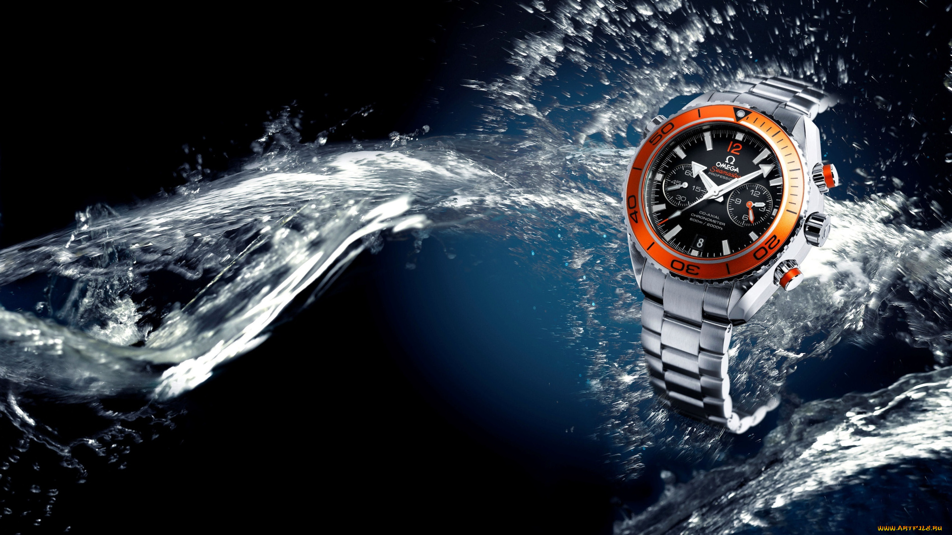 бренды, omega, часы, вода