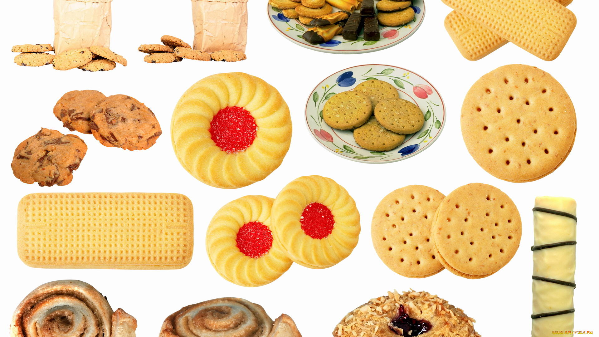 еда, пирожные, кексы, печенье, тарелки