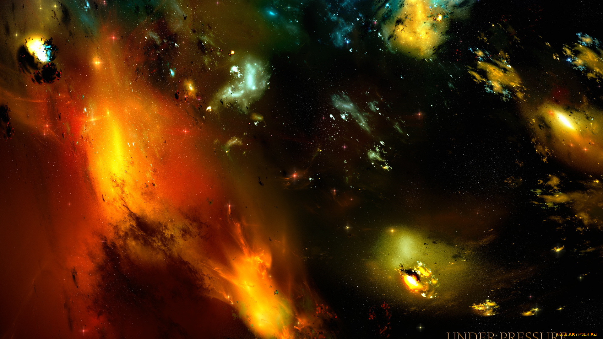 космос, арт, планеты